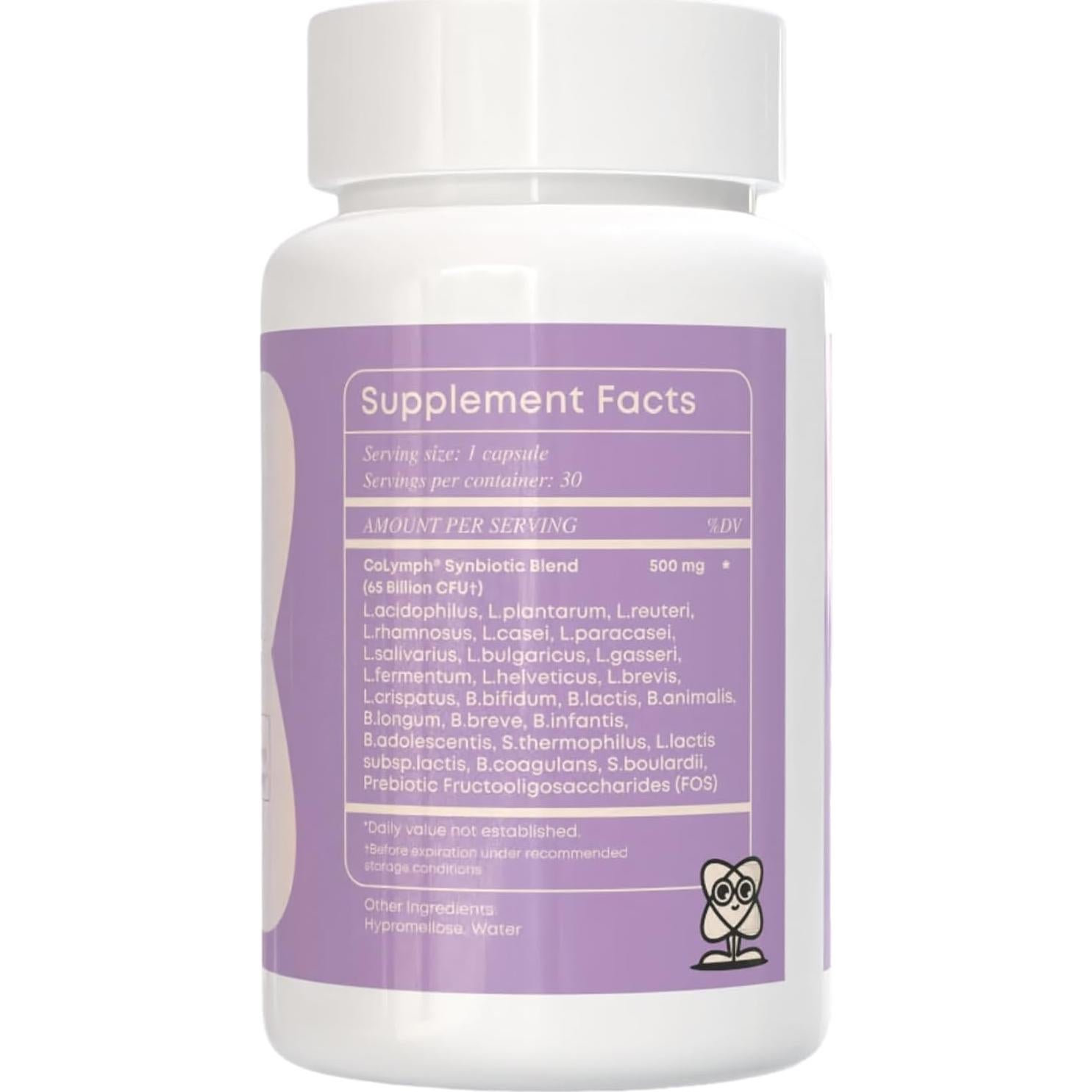 CoLymph Sinbiotico Diario 24 Cepas 65 Mil Millones CFU 30 Capsulas Veganas