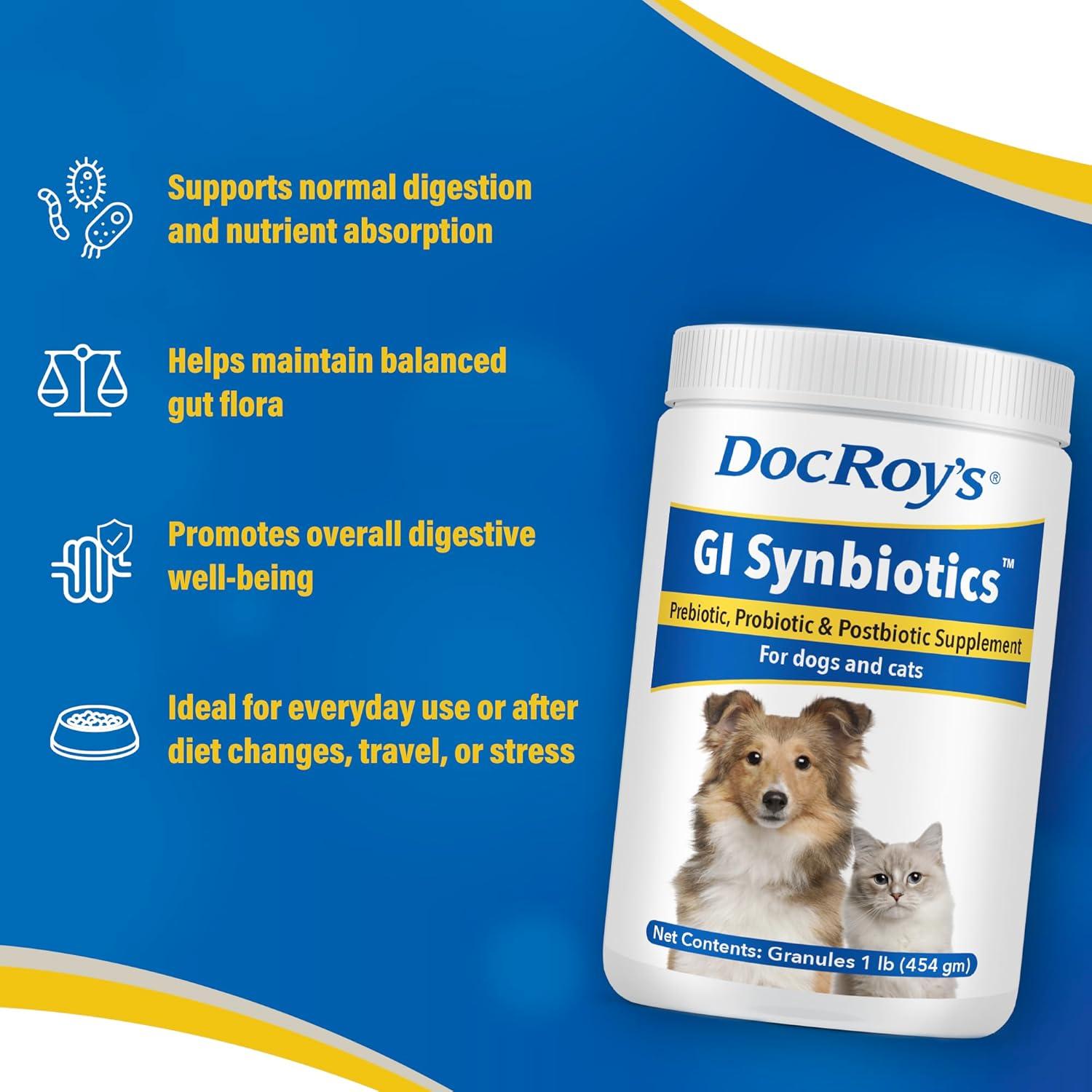 Gránulos Probioticos y Prebioticos Doc Roy GI Synbiotics 454g