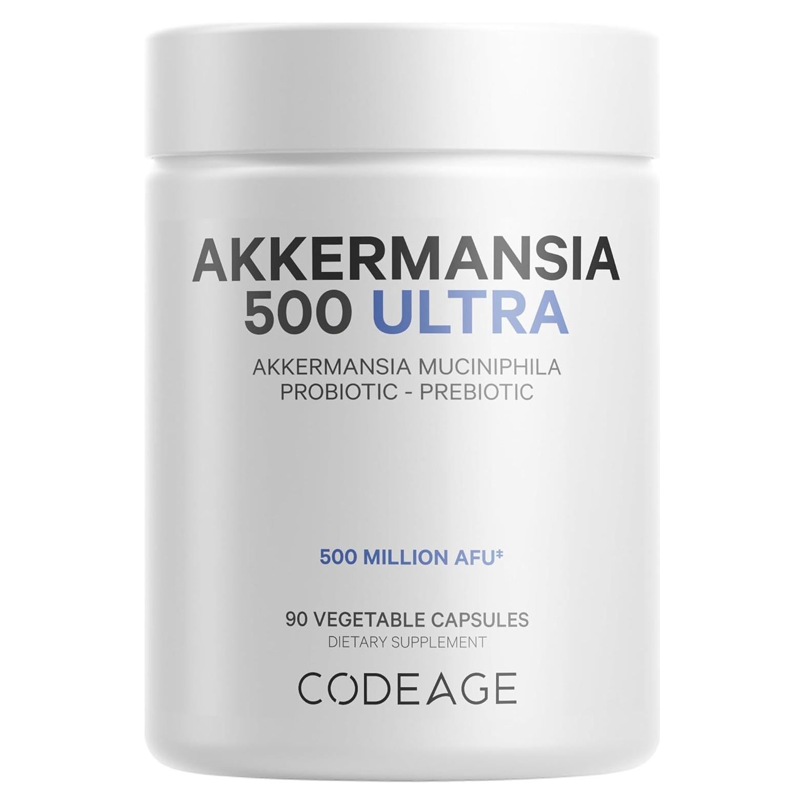 Probiotico Codeage Akkermansia Muciniphila 500M - 90 Cápsulas