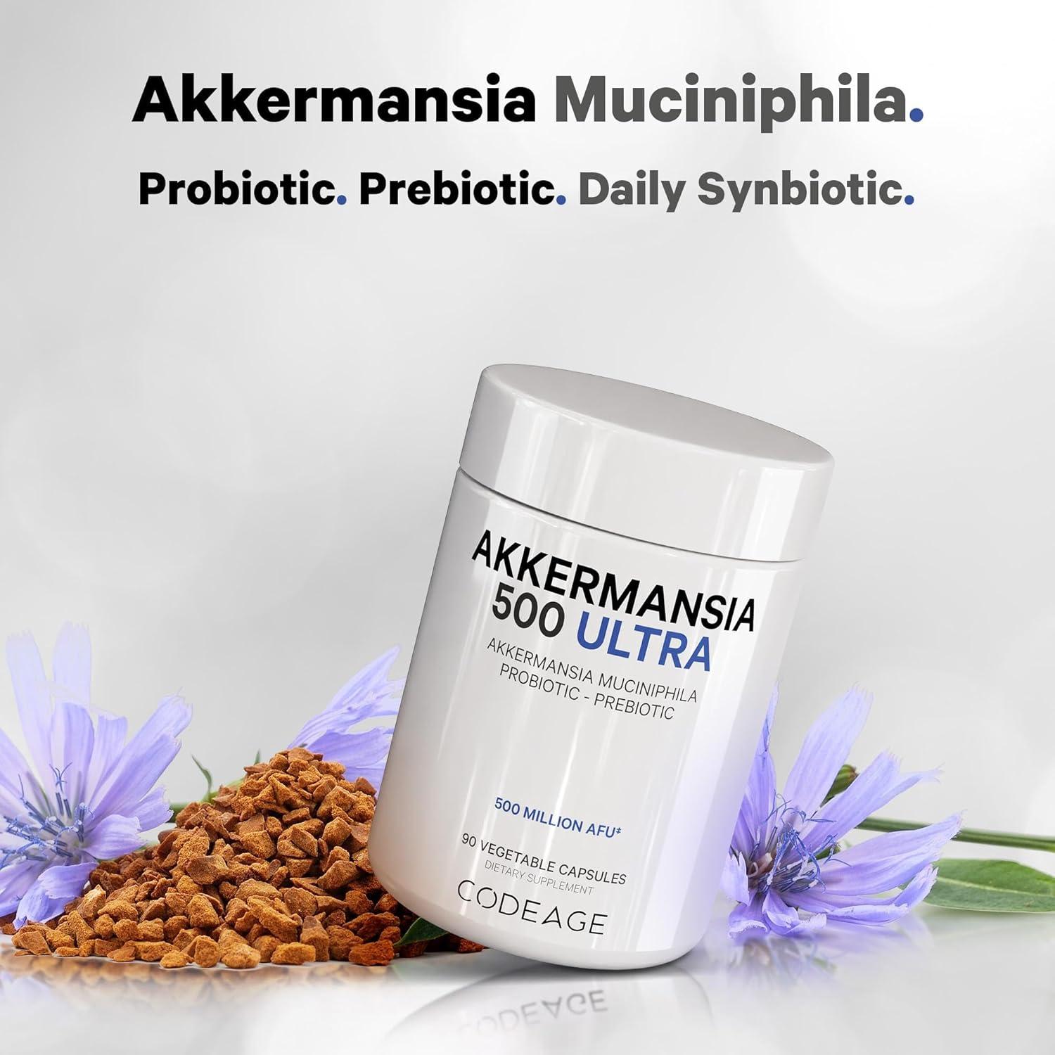Probiotico Codeage Akkermansia Muciniphila 500M - 90 Cápsulas