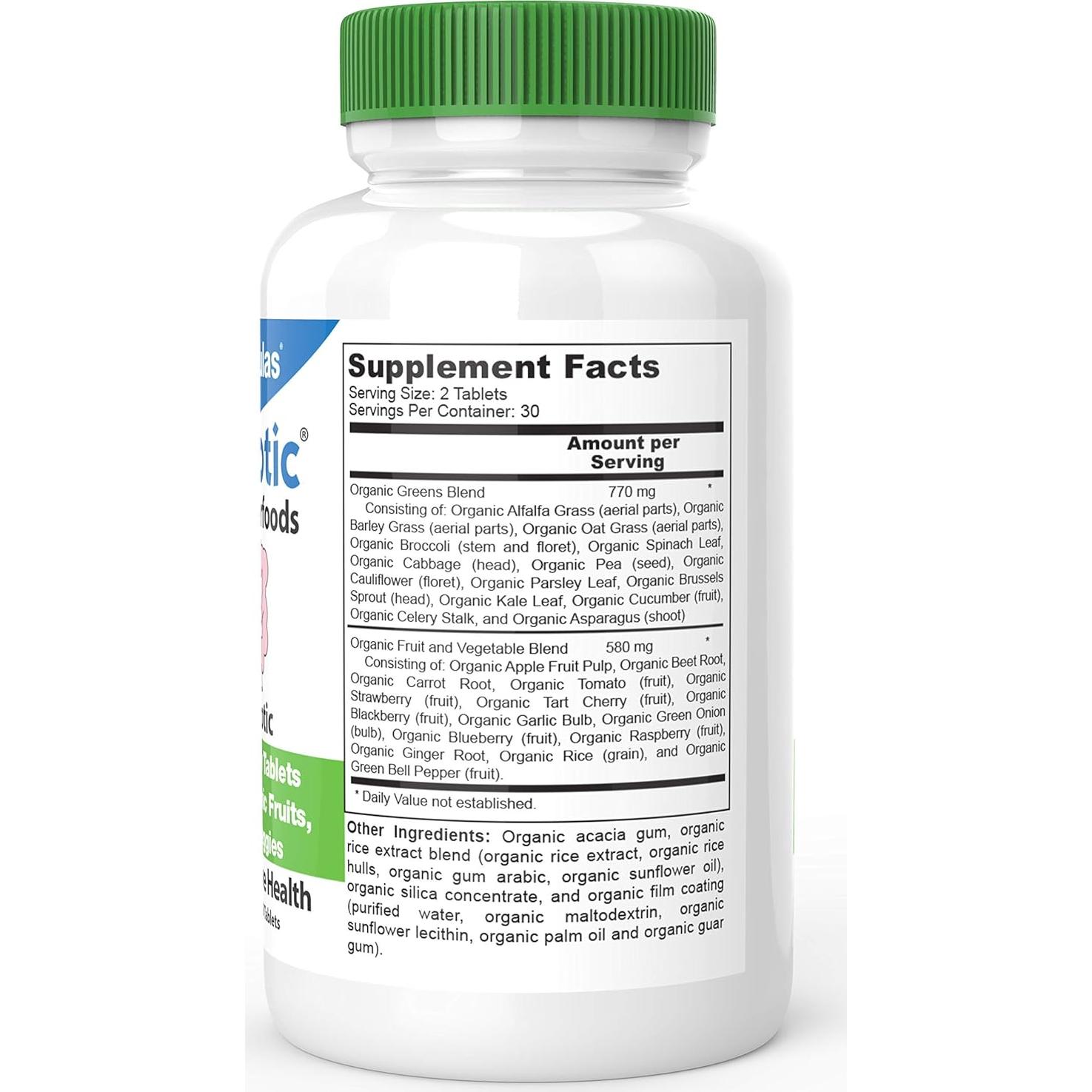 DrFormulas Fibra Prebiótica Orgánica 60 Tabletas Salud Digestiva