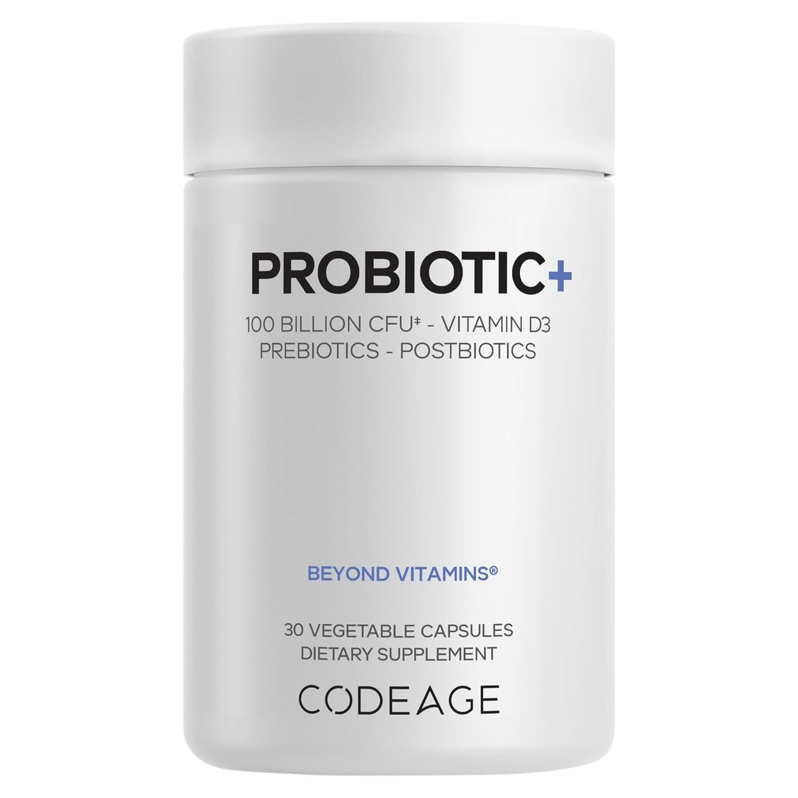 Suplemento Probiotico Codeage Probiotic+ 100 Mil UFC 30 Cápsulas