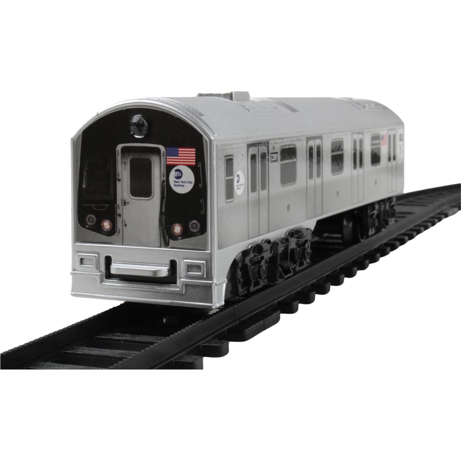 Conjunto de tren a pilas MTA Nueva York 3 piezas con vía 99x63.5cm
