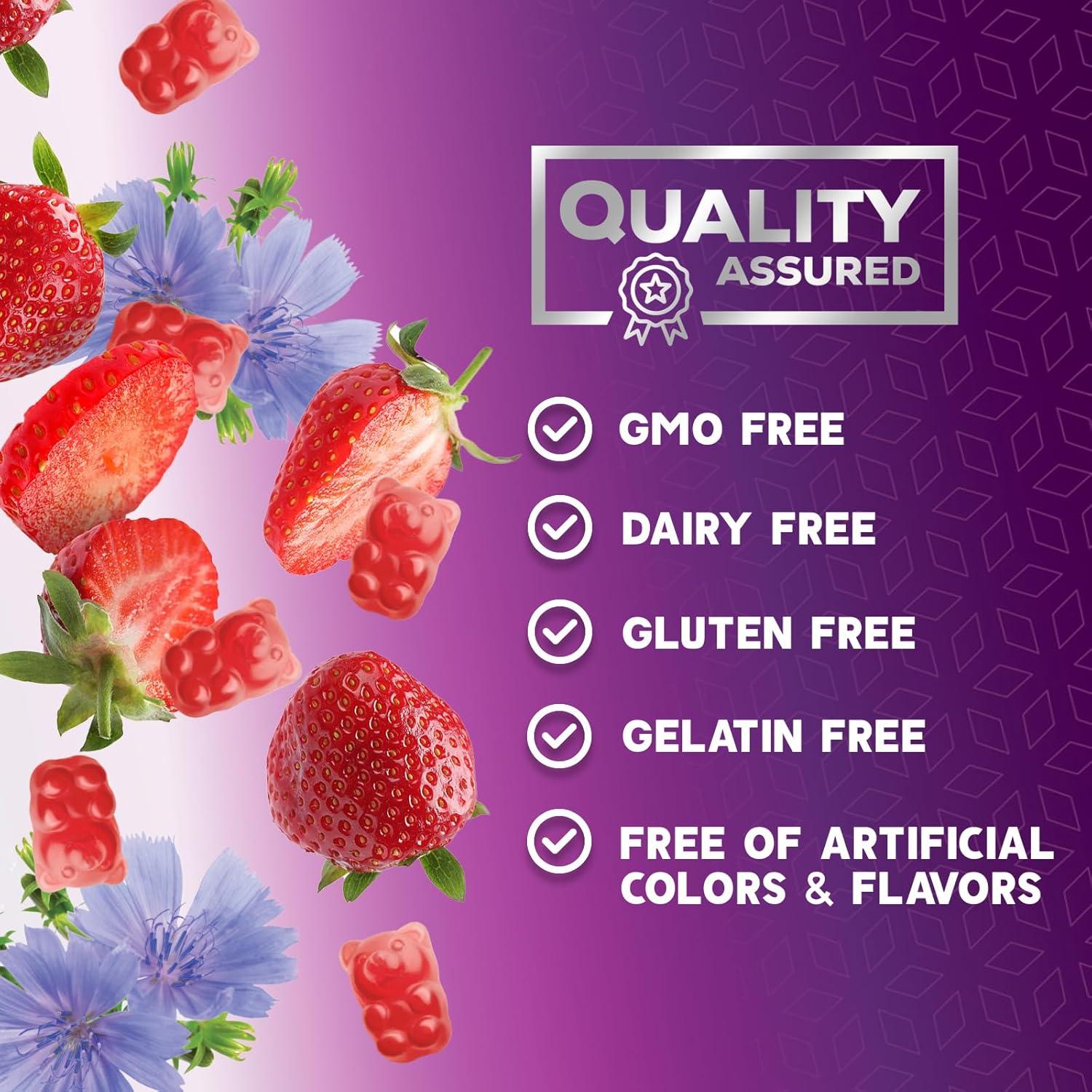 Gomitas de Fibra 4g Nature's Nutrition - Suplemento Digestivo Vegano 60 Unidades