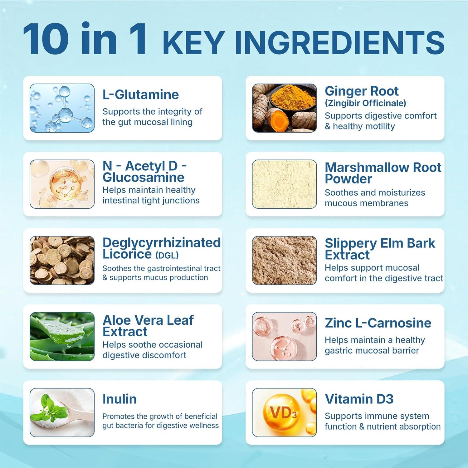 Polvo Digestivo Sin Sabor Lifebooil 180g - L-Glutamina y Prebióticos