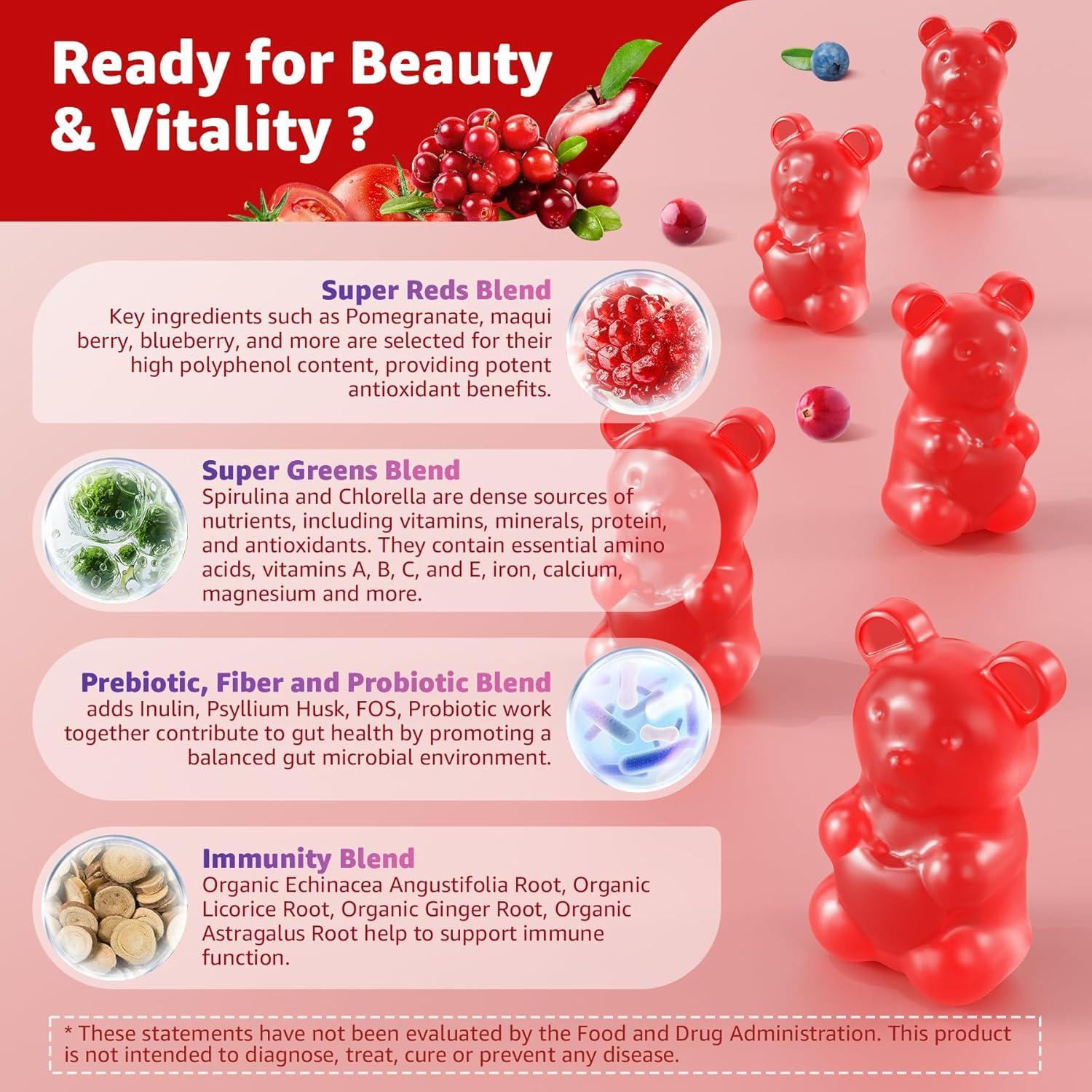 Gomitas Superalimento NextDia 120 Cts - Antioxidantes y Energía