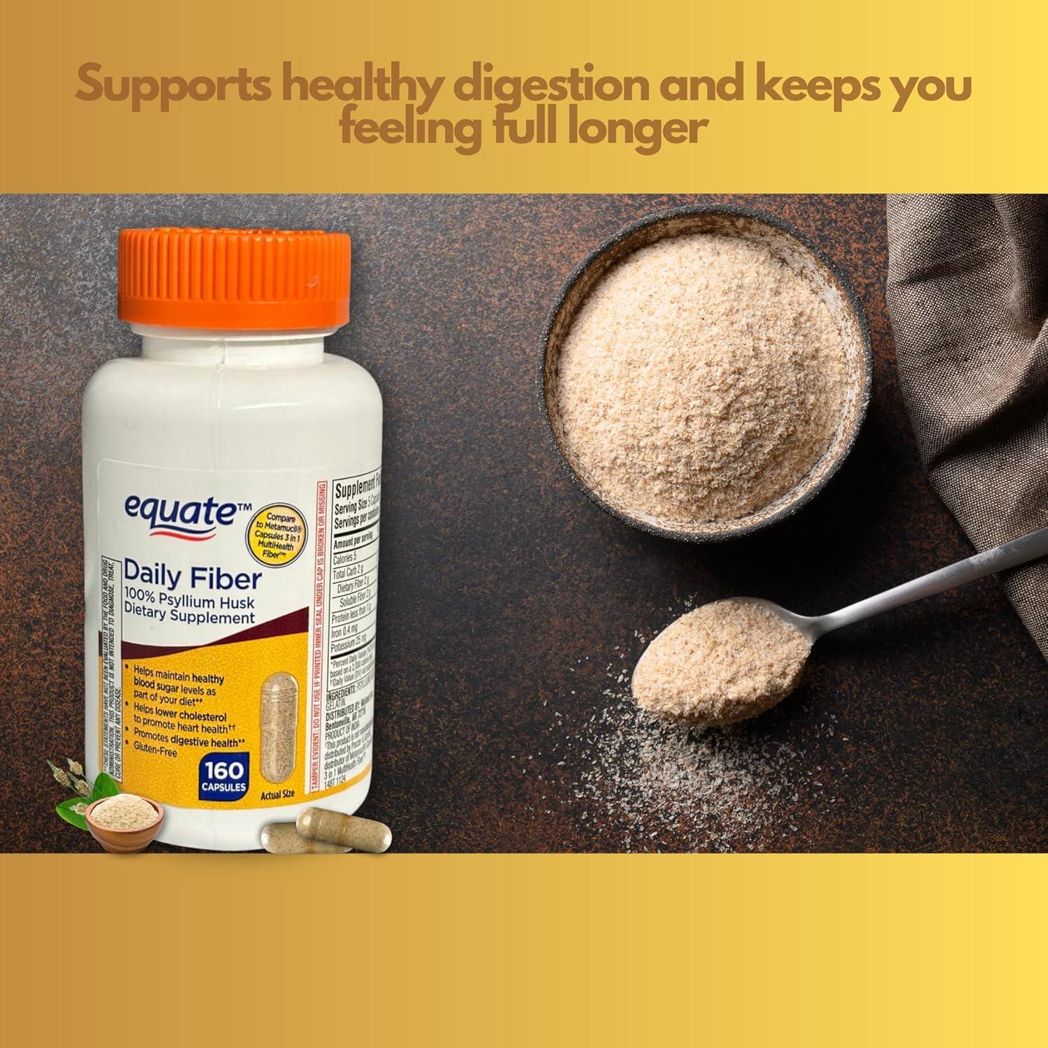 Cápsulas de Psyllium 160ct - Suplemento Digestivo FUSION