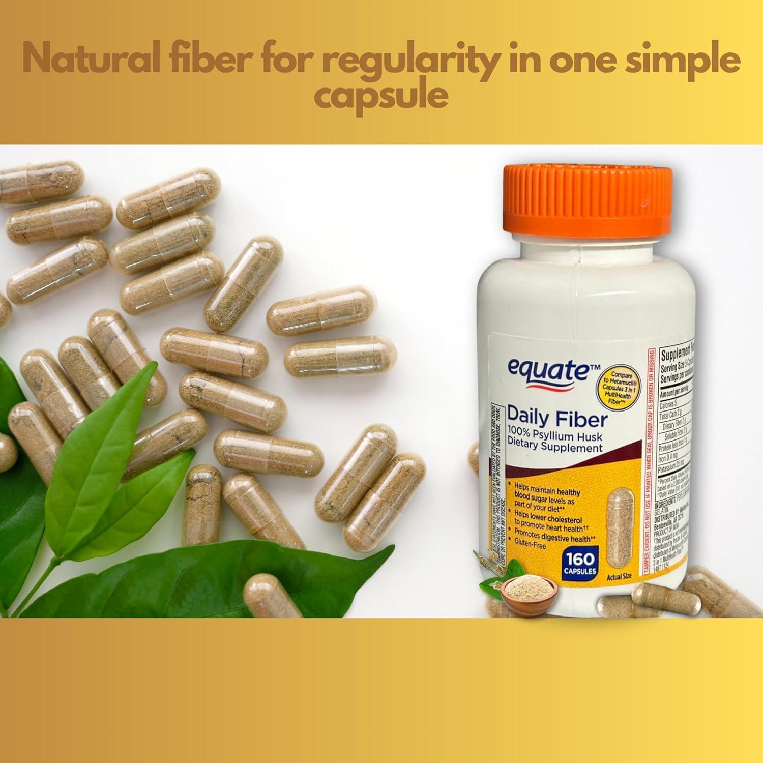 Cápsulas de Psyllium 160ct - Suplemento Digestivo FUSION