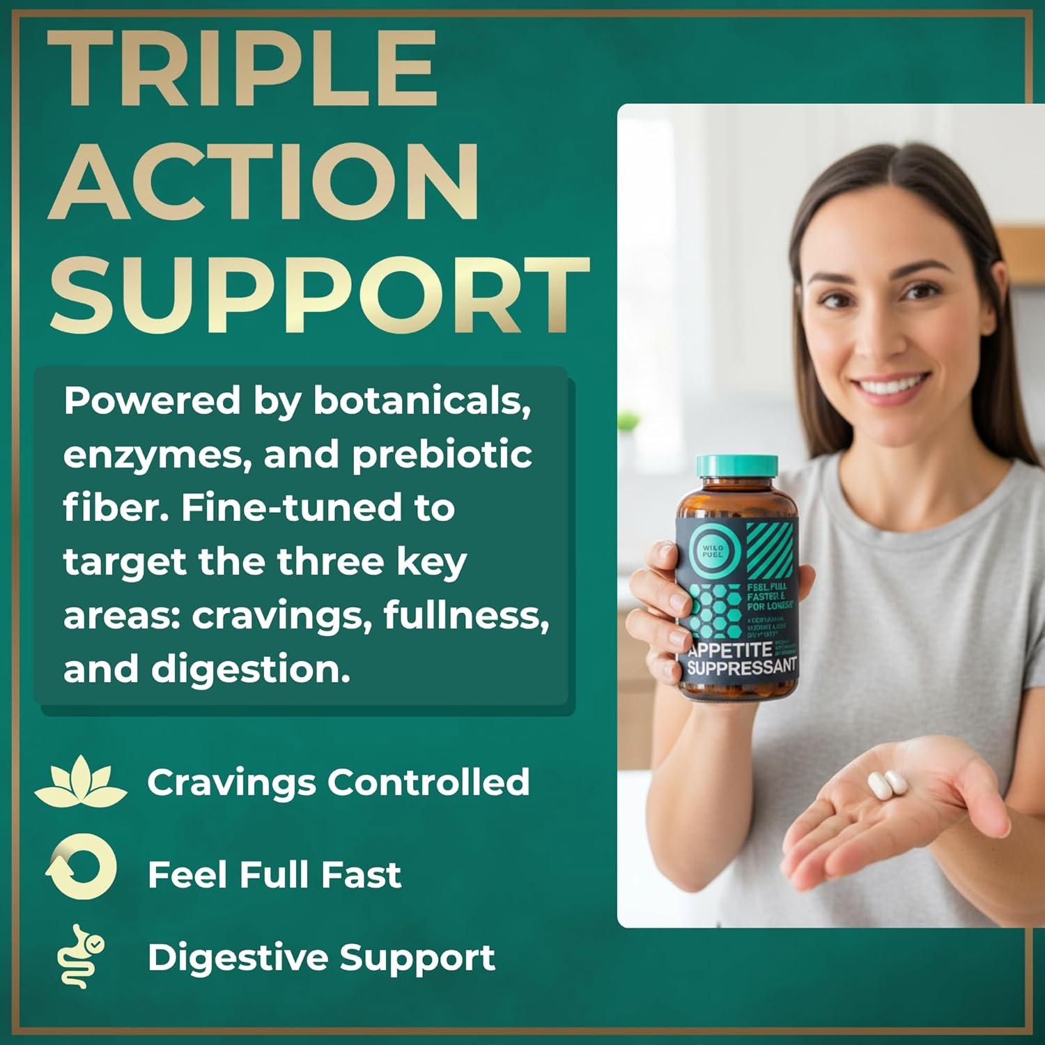 Supresor de Apetito Wild Fuel - 60 Cápsulas Vegetales