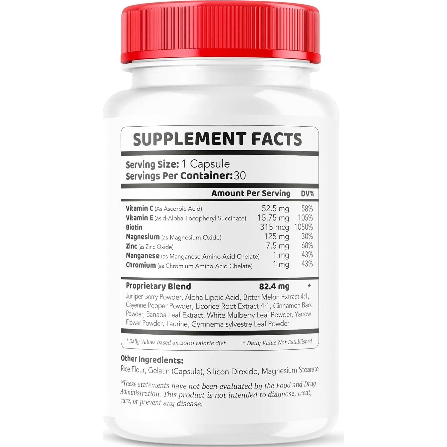 Cápsulas GlucoBio - Suplemento de Soporte 30 Unidades