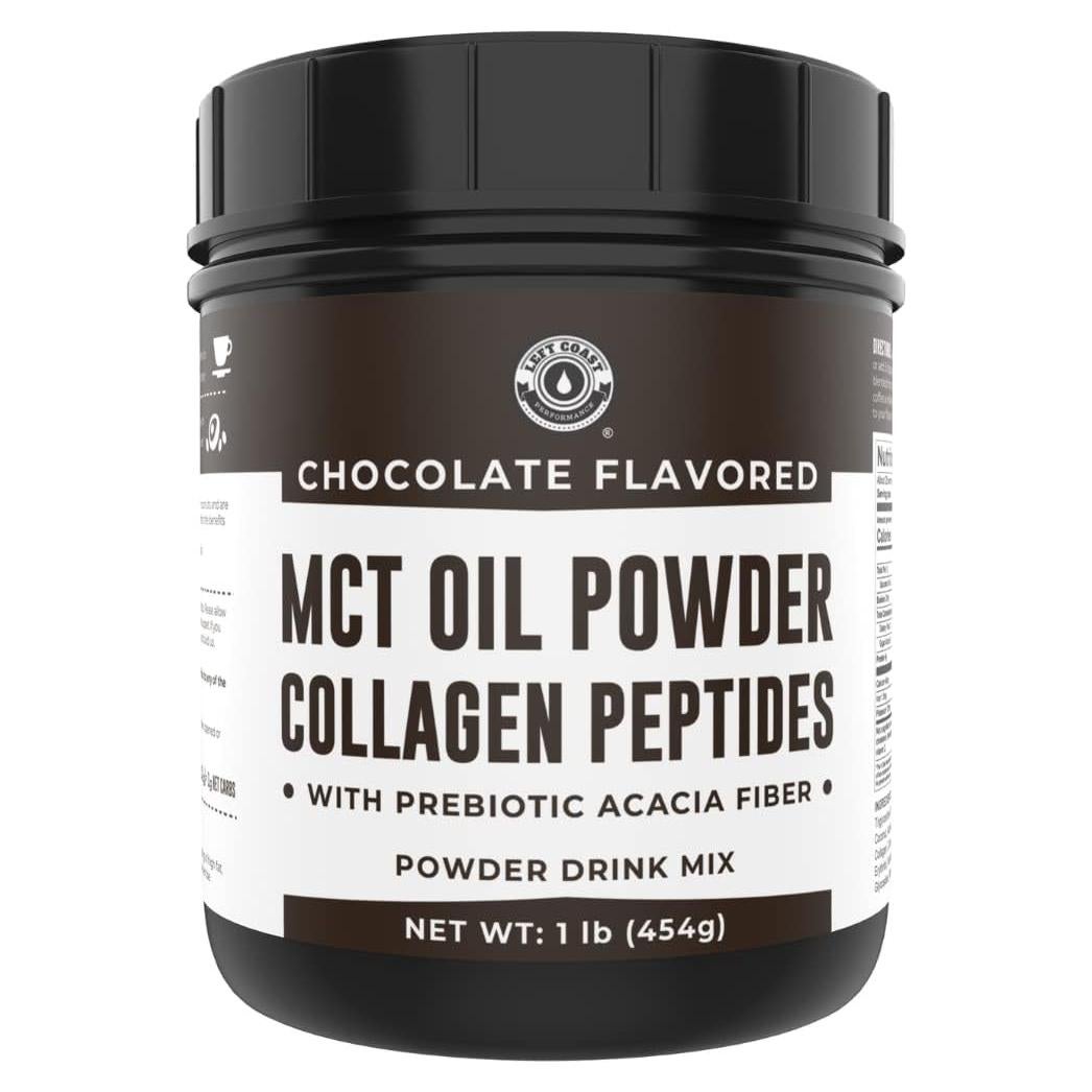 Polvo de Aceite MCT Keto Left Coast 453g Chocolate