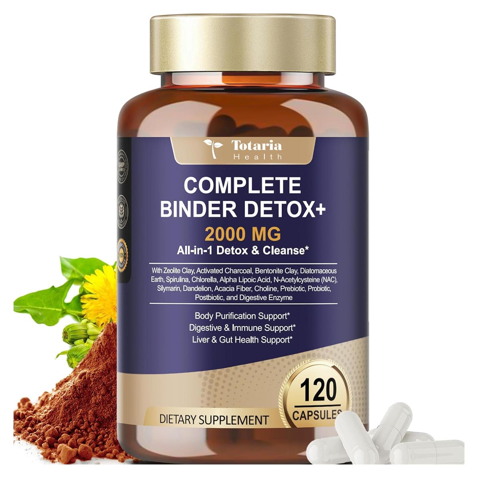 Suplemento Detox Totaria 2000MG - 120 Cápsulas Naturales