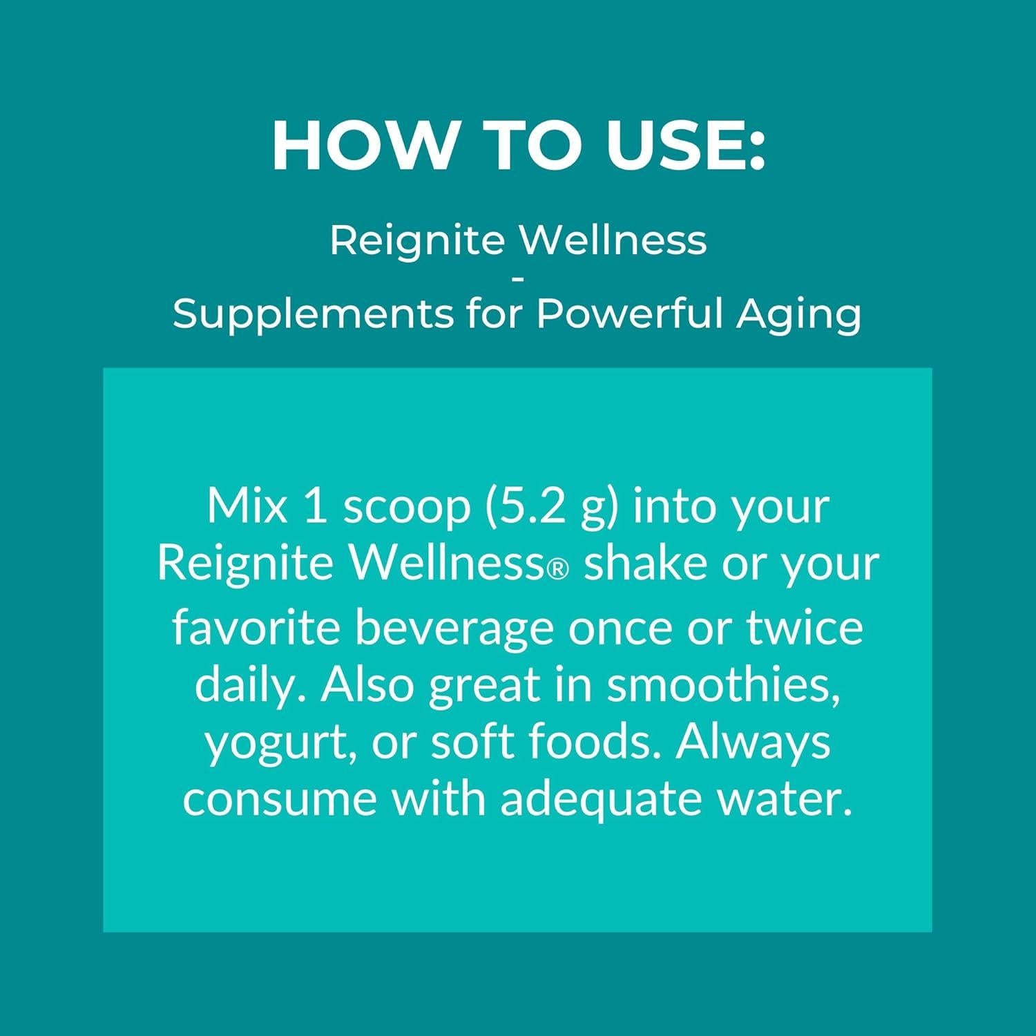 Reignite Wellness by JJ Virgin | Extra Fiber | 12 Fiber Powder Supplement with Psyllium Husk, Pectin, Flax, Cranberry Seed & More | Supports Gut Health | 60 Servings