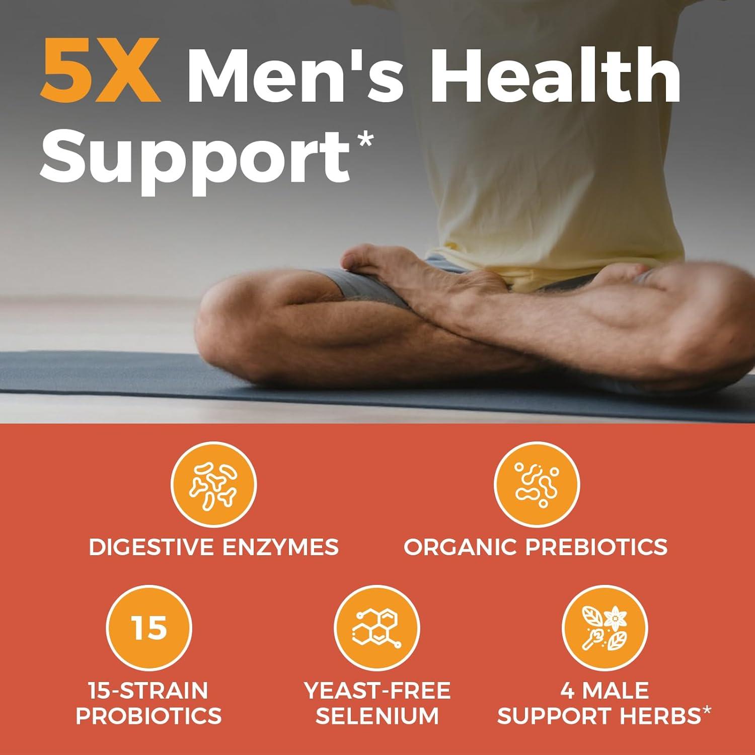 Probioticos NewRhythm para Hombres 150 Mil Millones CFU 60 Capsulas