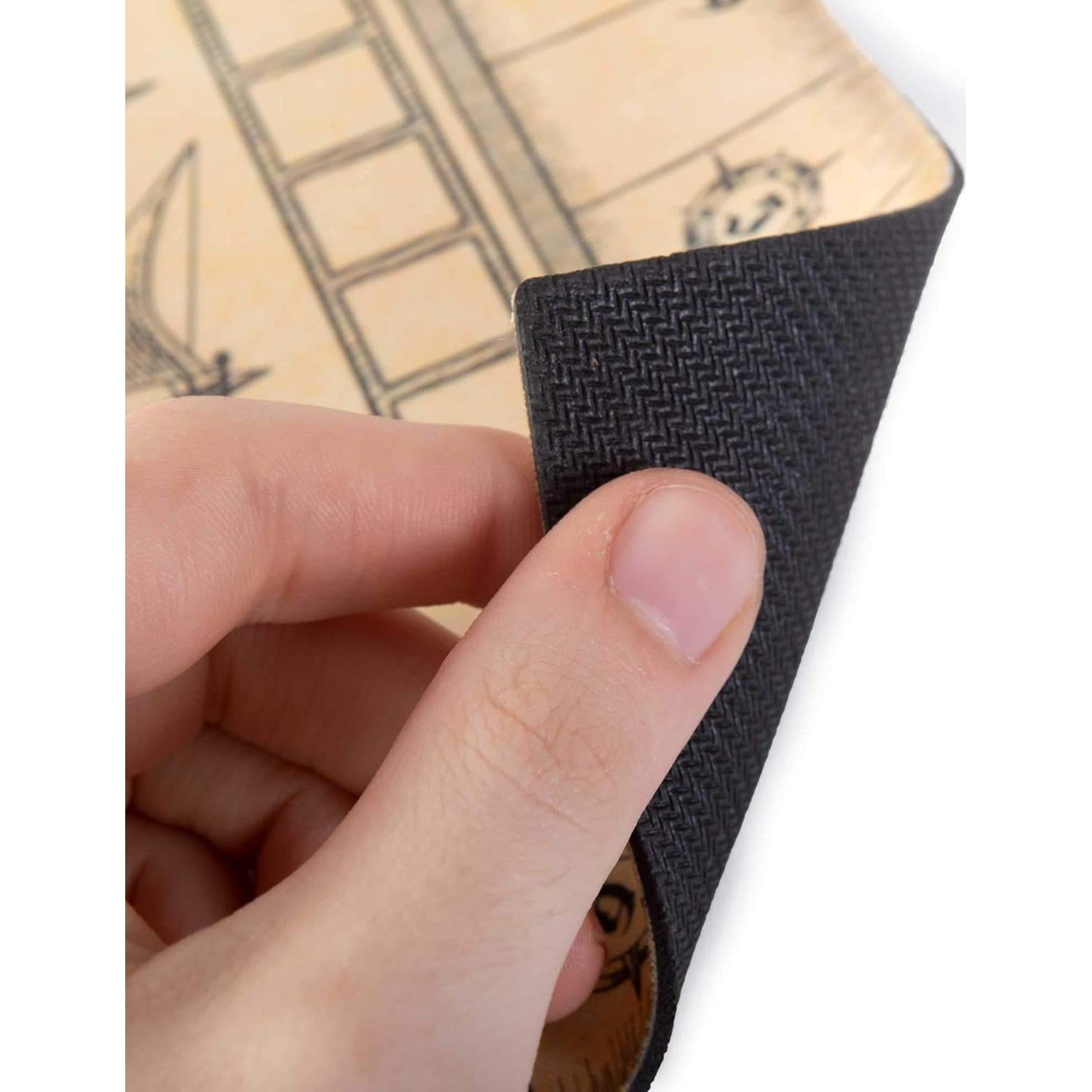 Liar's Dice Game Set - Classic Family Bluffing Game - Treasure Chest Includes Six Professional Bicast Leather Dice Cups, 30 Custom Bullseye D6 Dice, Custom Bidding Die, Pirate Ship Game Mat