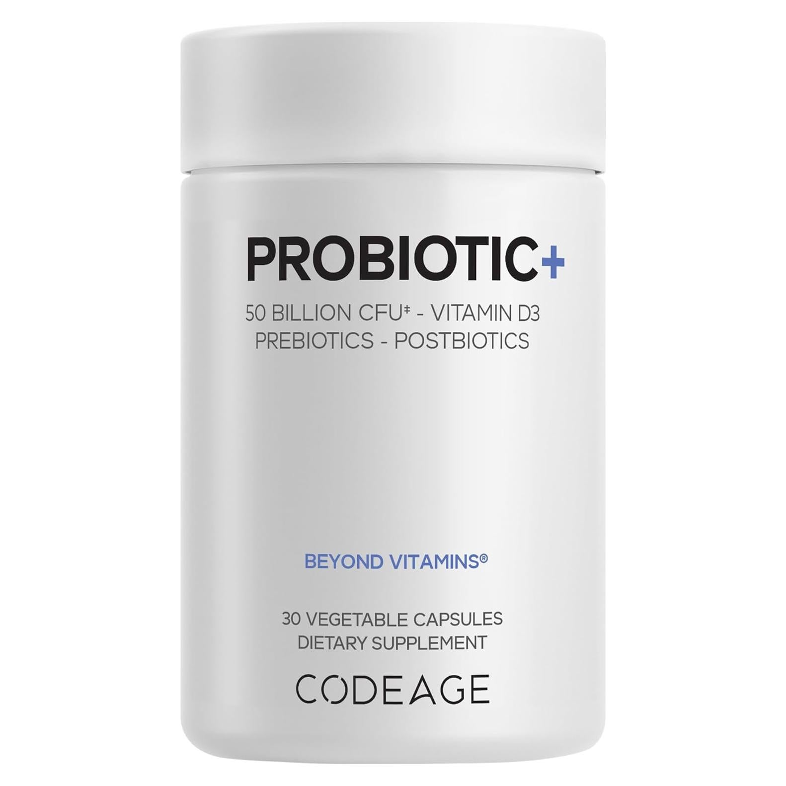 Suplemento Probiotico Codeage Probiotic+ 50 Mil Millones CFU