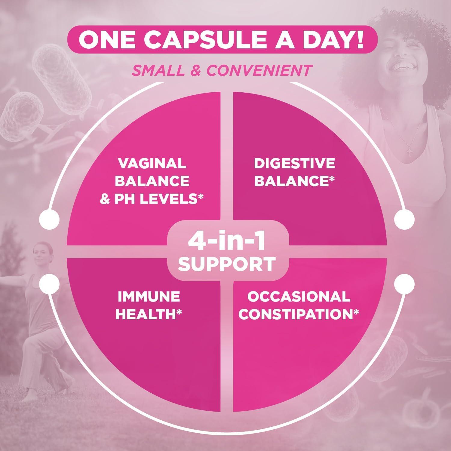 Probiotico Diario para Mujeres Flora Vital 60 Mil Millones CFU