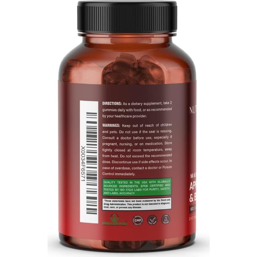 Gomitas de Vinagre de Sidra de Manzana Nutriissa - 60 Unidades