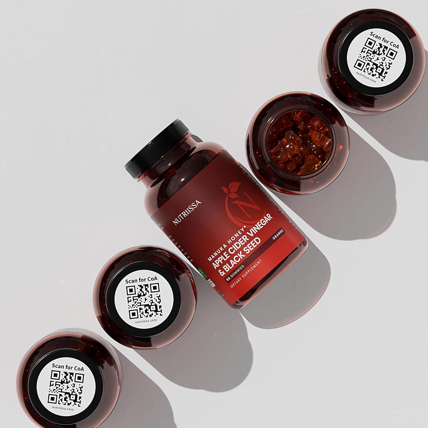 Gomitas de Vinagre de Sidra de Manzana Nutriissa - 60 Unidades