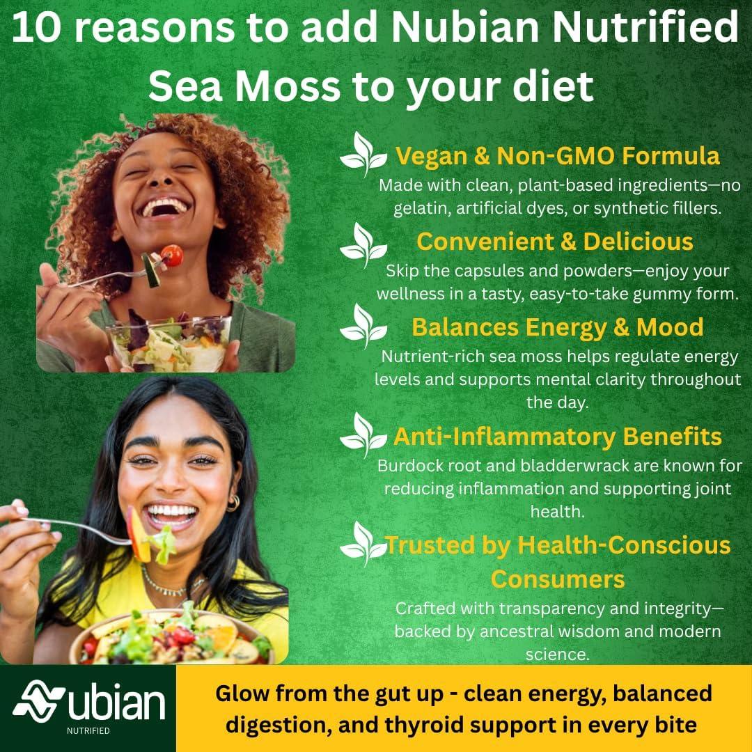 Gomitas Veganas de Musgo Marino y Vinagre de Manzana 60 Ct