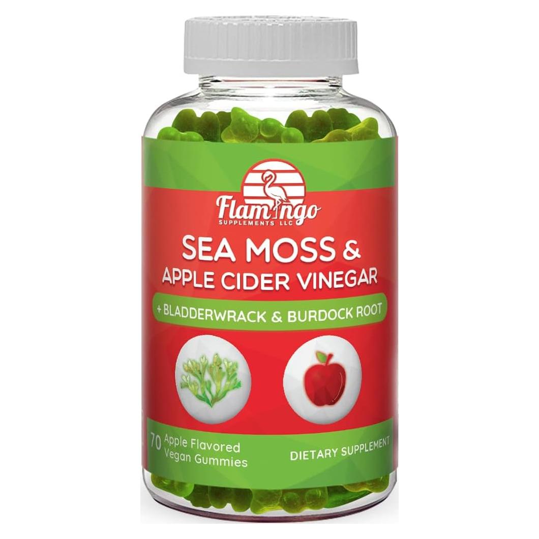 Gomitas de Musgo Marino Orgánico Flamingo - 70 Unidades