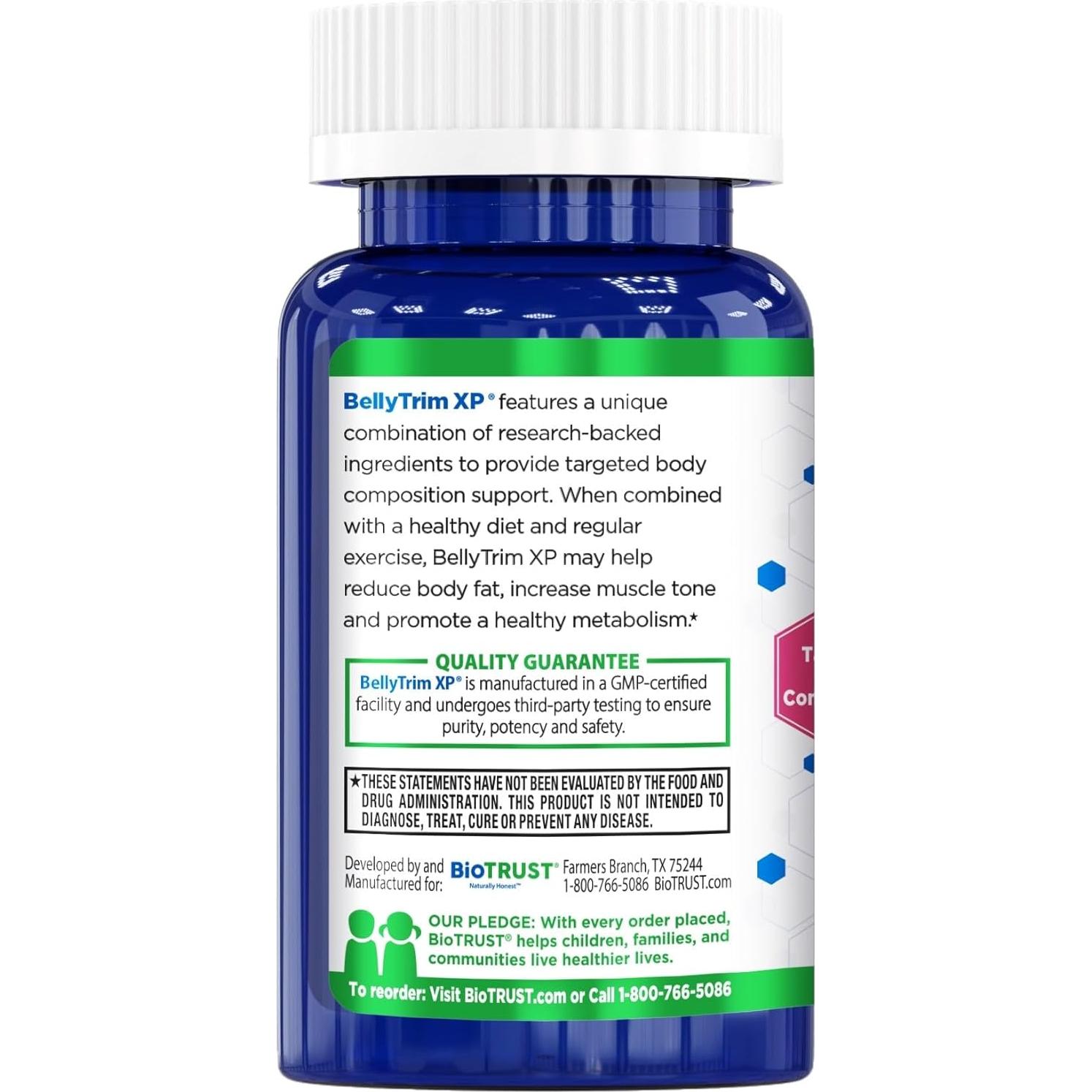 Suplemento Tónico BioTrust BellyTrim XP CLA 60 Porciones