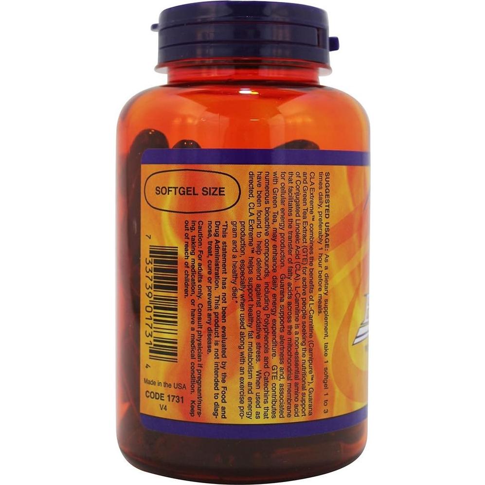 Suplemento CLA Extremo Now Foods 90 geles 2 paquetes