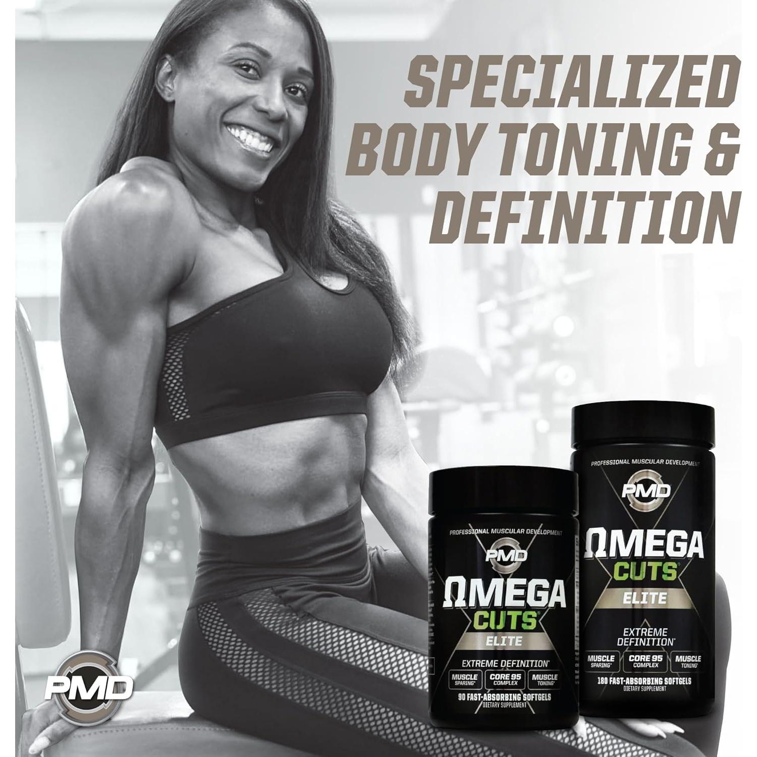 Suplemento PMD Omega Cuts Elite 90 Cápsulas para Pérdida de Grasa