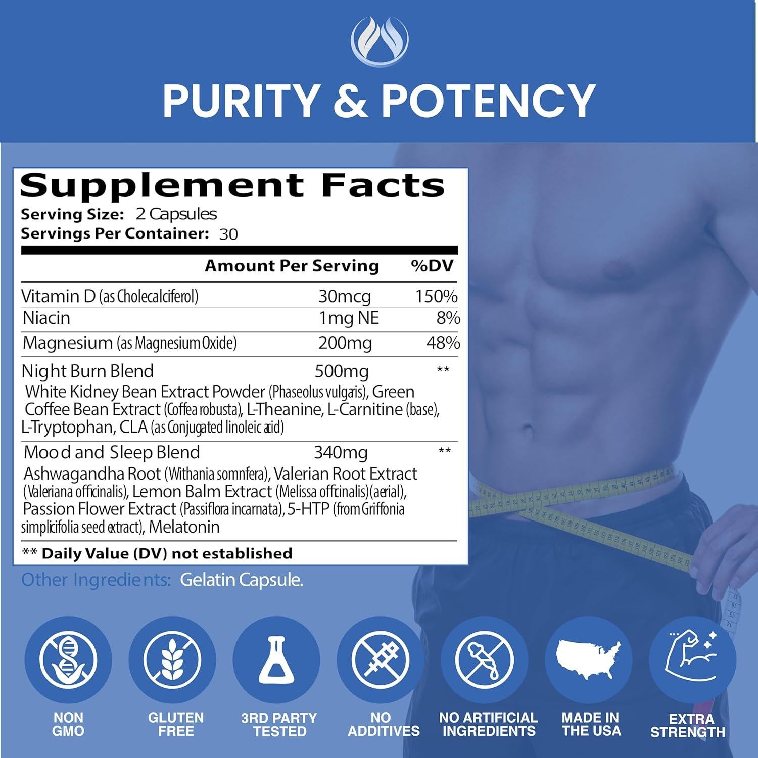 Termogénico Shred Enclare 68g - Quemador de Grasa Nocturno