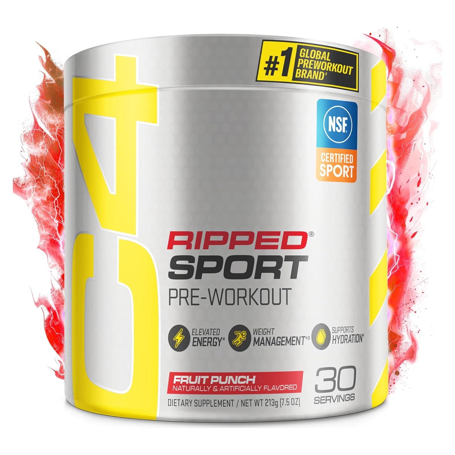 Cellucor C4 Ripped Sport Polvo Pre Entrenamiento 30 Porciones