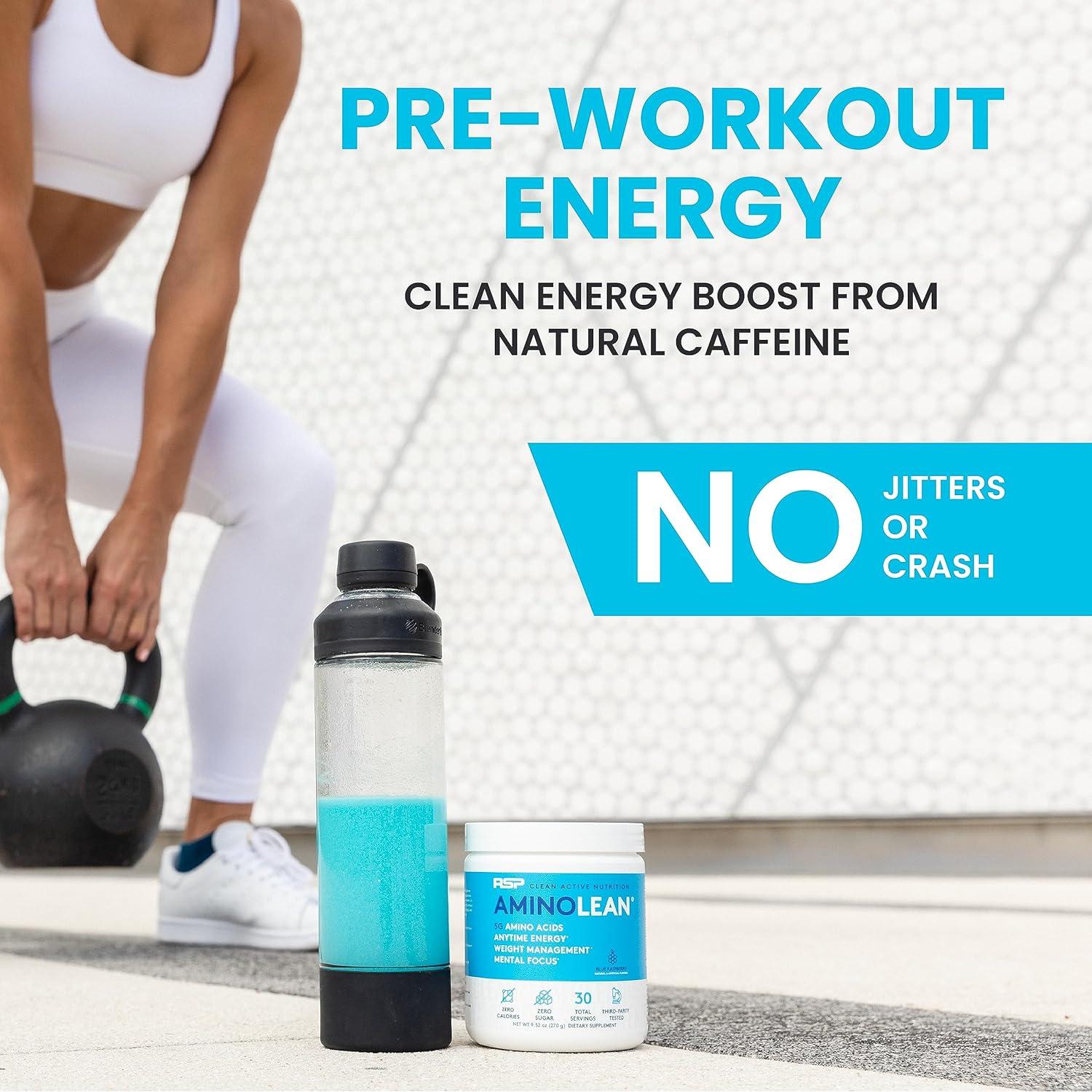 RSP Nutrition AminoLean Polvo Pre Entrenamiento 245g Limonada Rosa