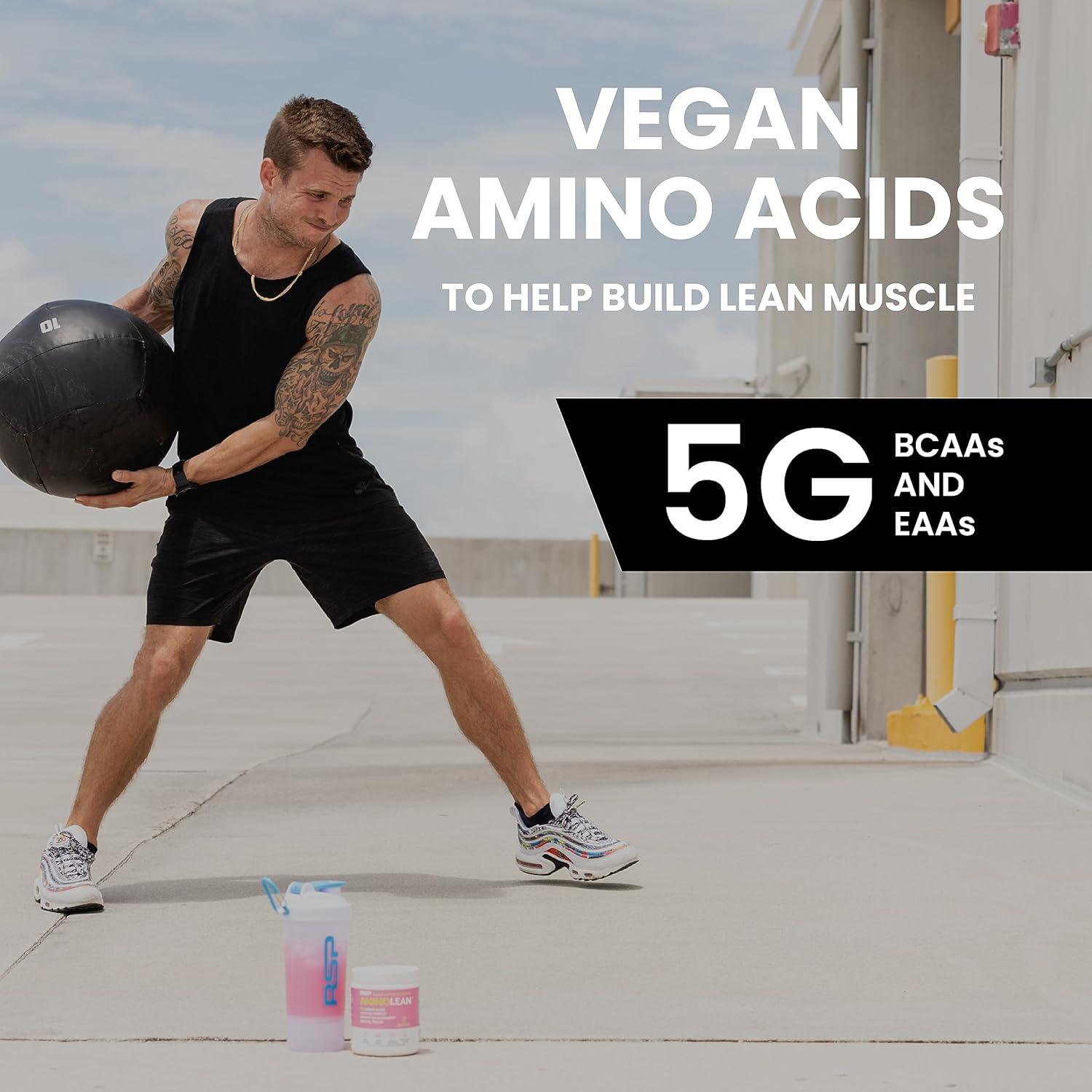 RSP Nutrition AminoLean Polvo Pre Entrenamiento 245g Limonada Rosa