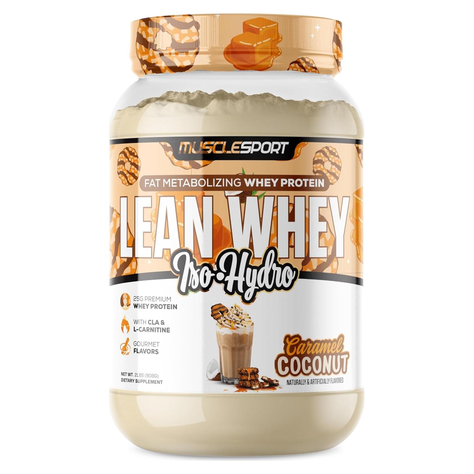 Musclesport Lean Whey Revolution 0.91kg Proteína Suero Caramelo