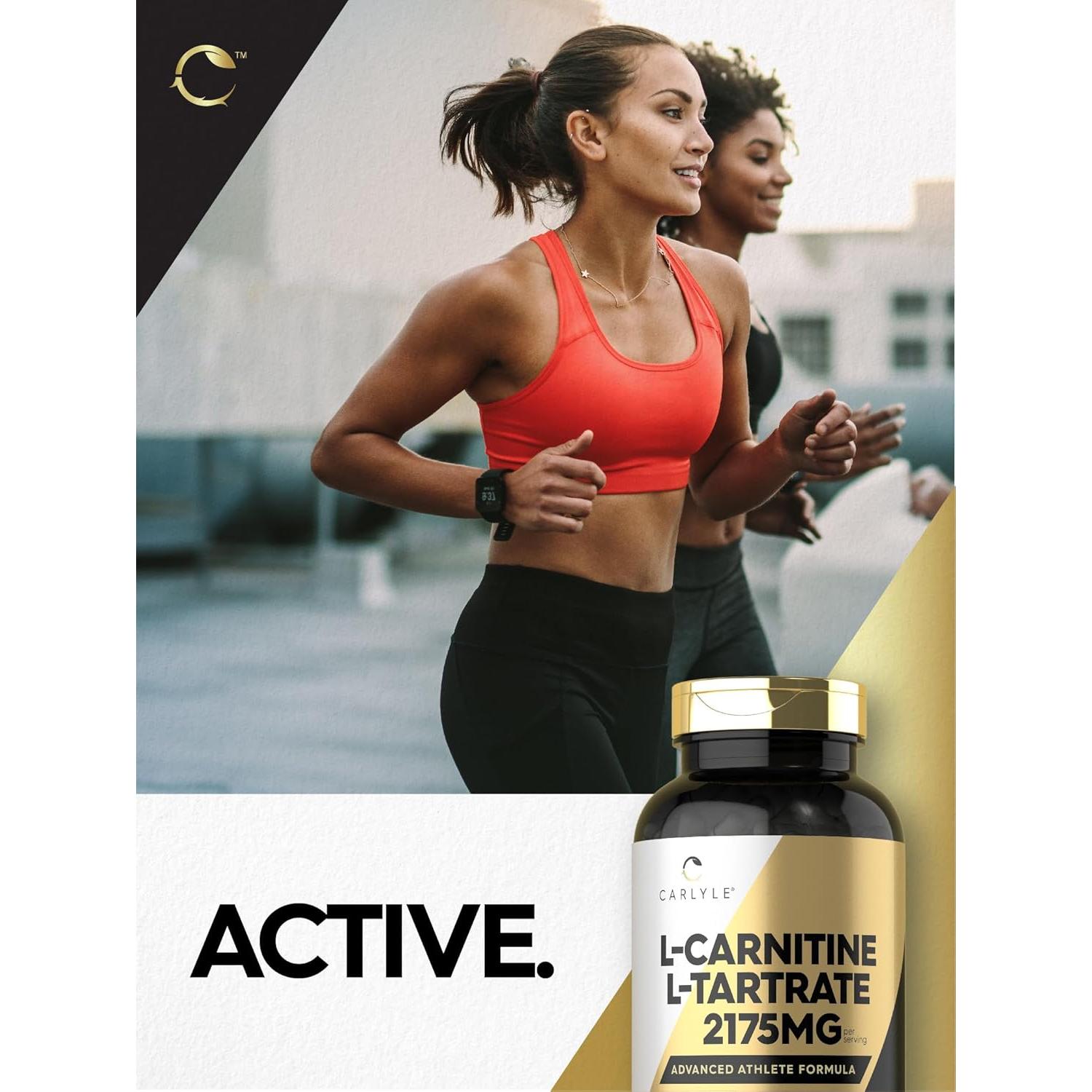 Cápsulas de L-Carnitina Tartrato Carlyle 2175mg - 200 Unidades