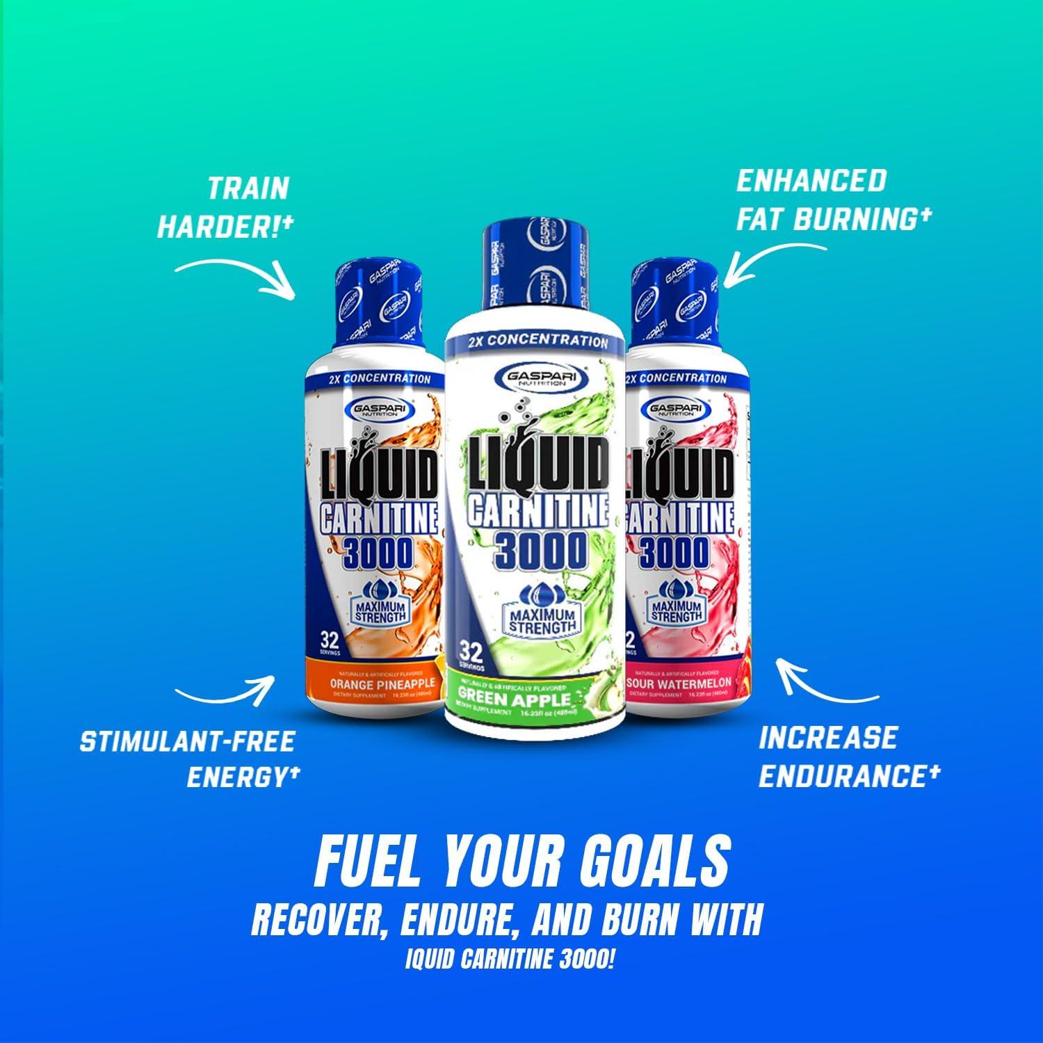 L-Carnitina Líquida Gaspari Nutrition 3000mg Piña Naranja 32 Porciones