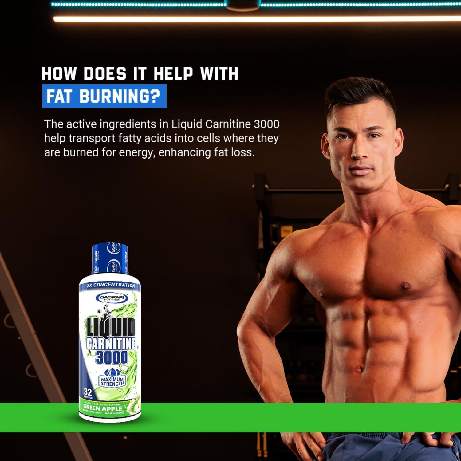 L-Carnitina Líquida Gaspari Nutrition 3000mg Piña Naranja 32 Porciones