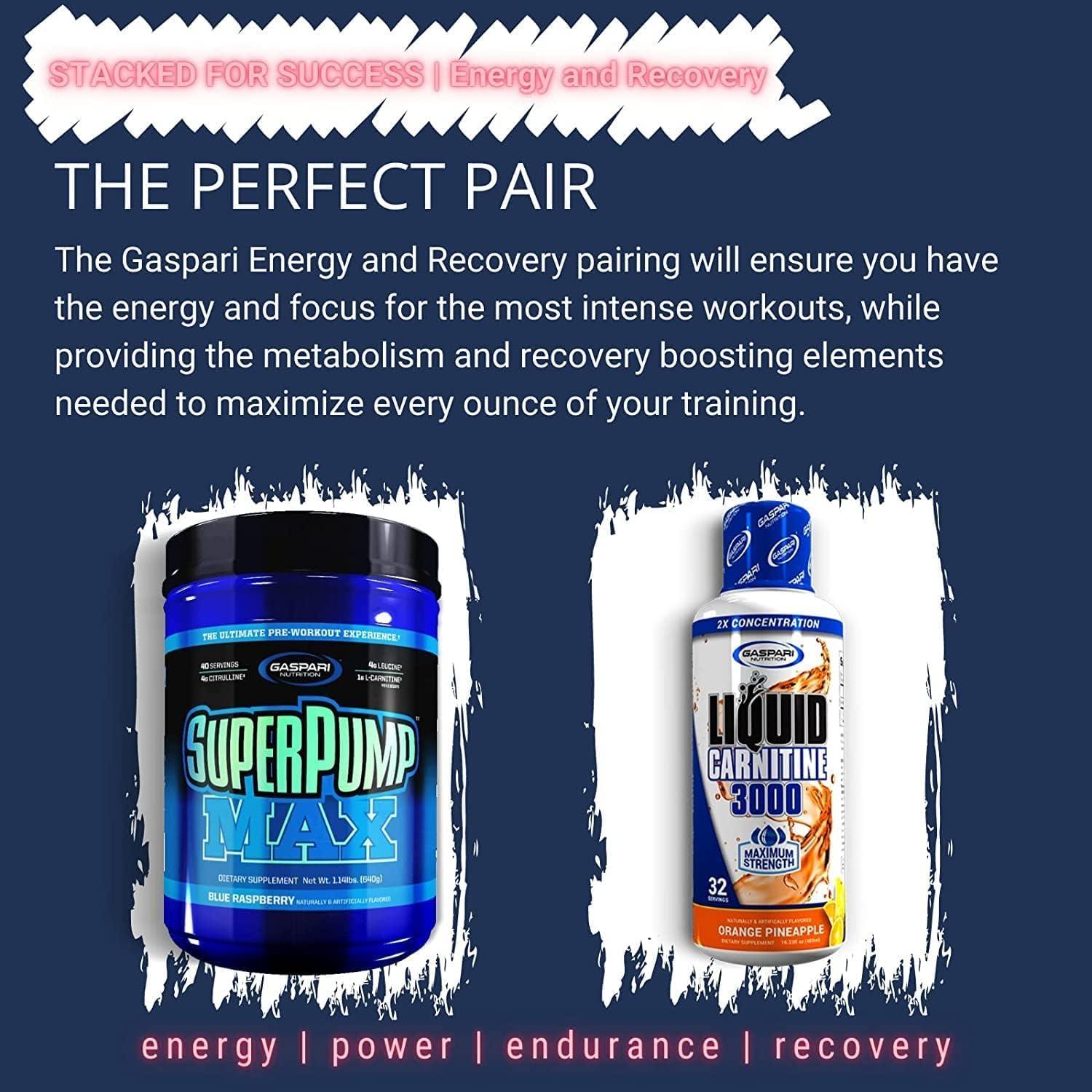 L-Carnitina Líquida Gaspari Nutrition 3000mg Piña Naranja 32 Porciones