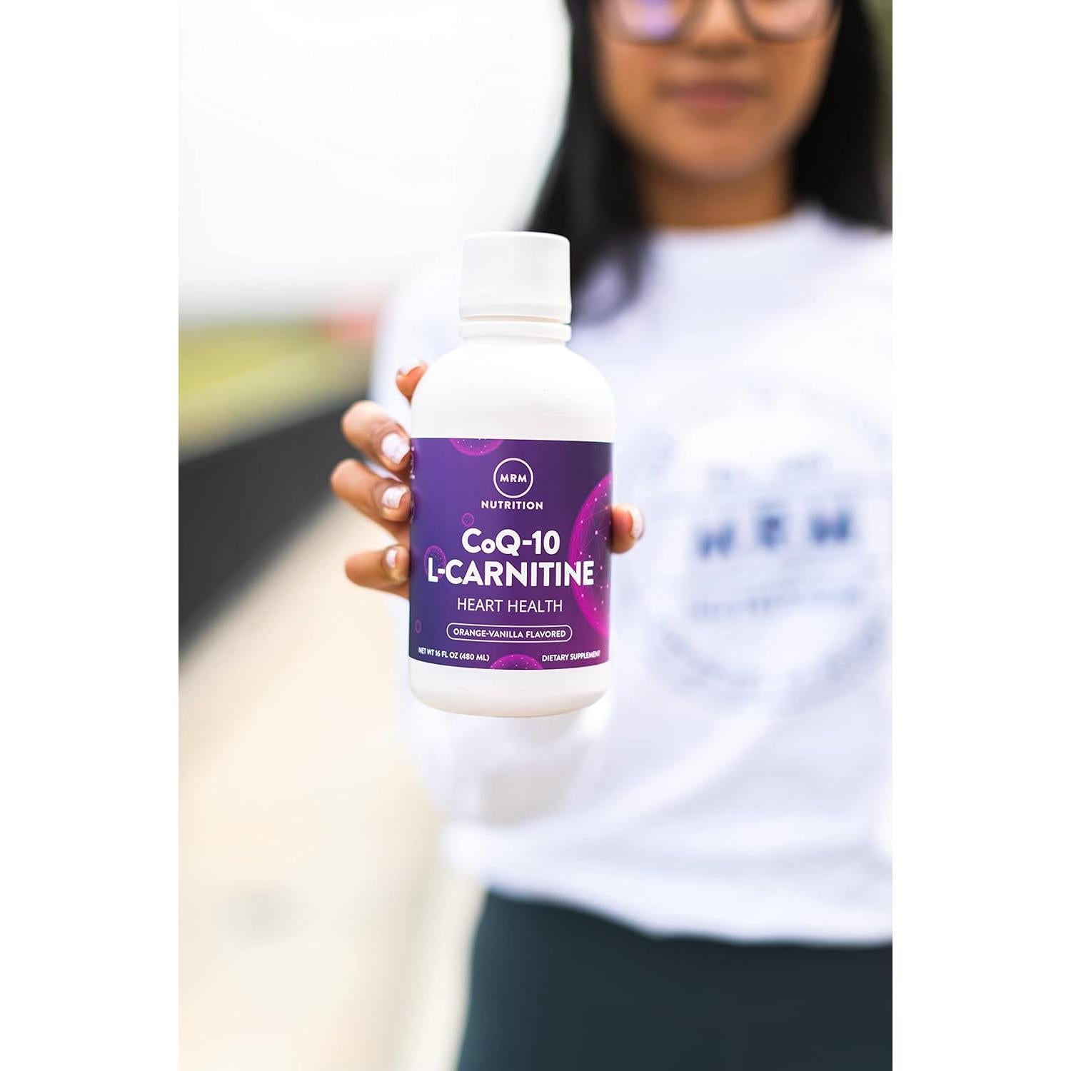 Suplemento Líquido CoQ-10 L-Carnitina MRM 32 Porciones Naranja-Vainilla