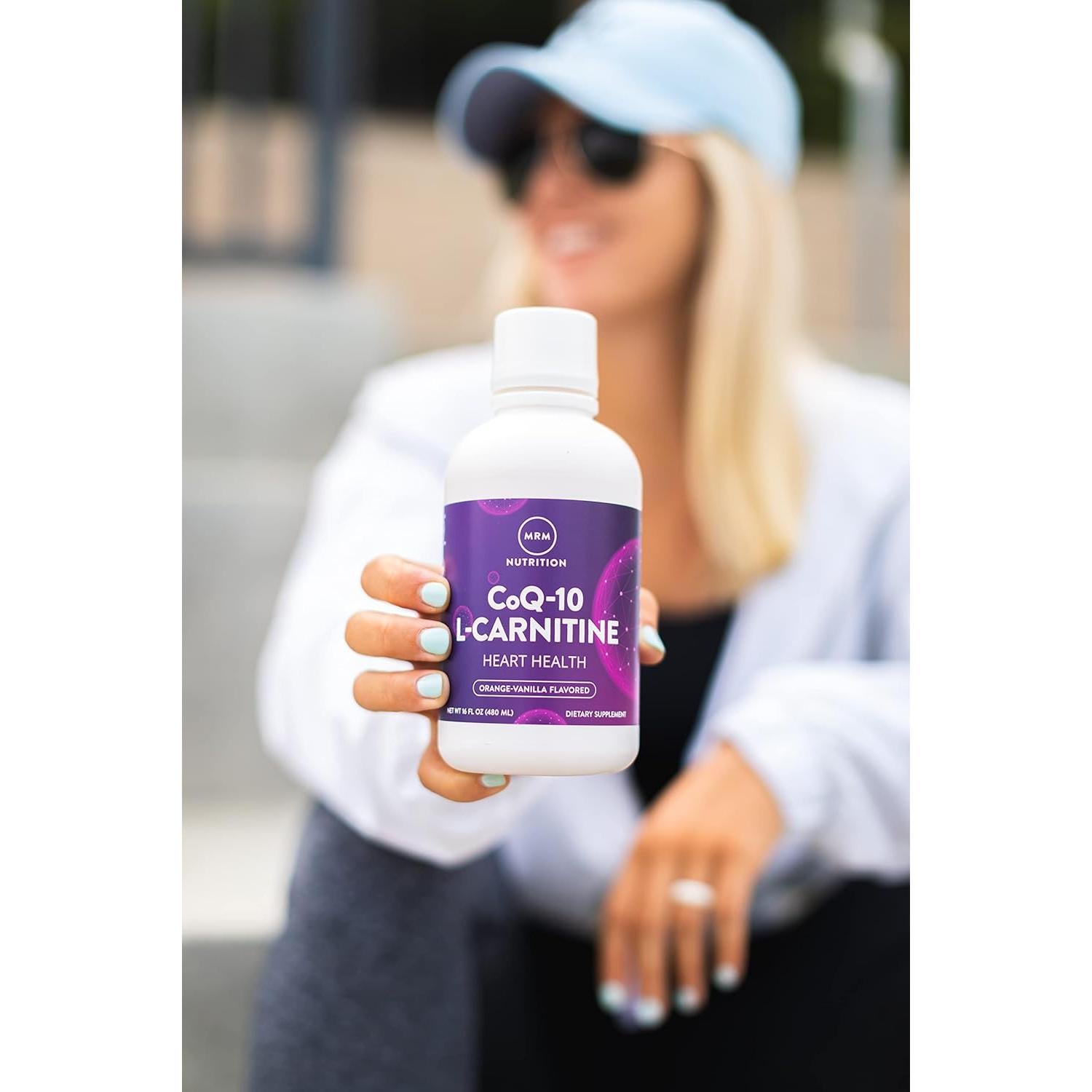 Suplemento Líquido CoQ-10 L-Carnitina MRM 32 Porciones Naranja-Vainilla