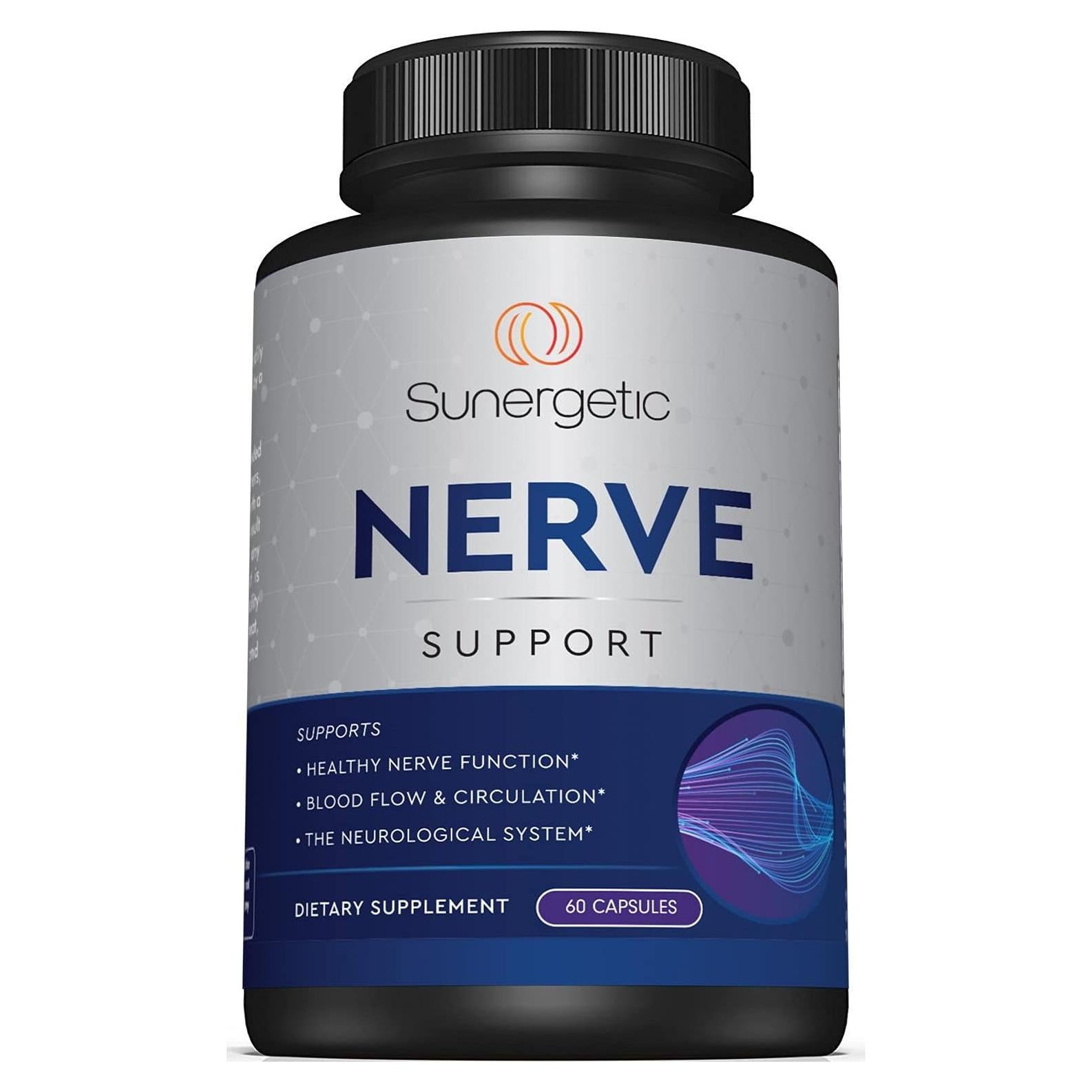 Suplemento Nervioso Sunergetic 600 mg ALA y Benfotiamina 60 Cápsulas