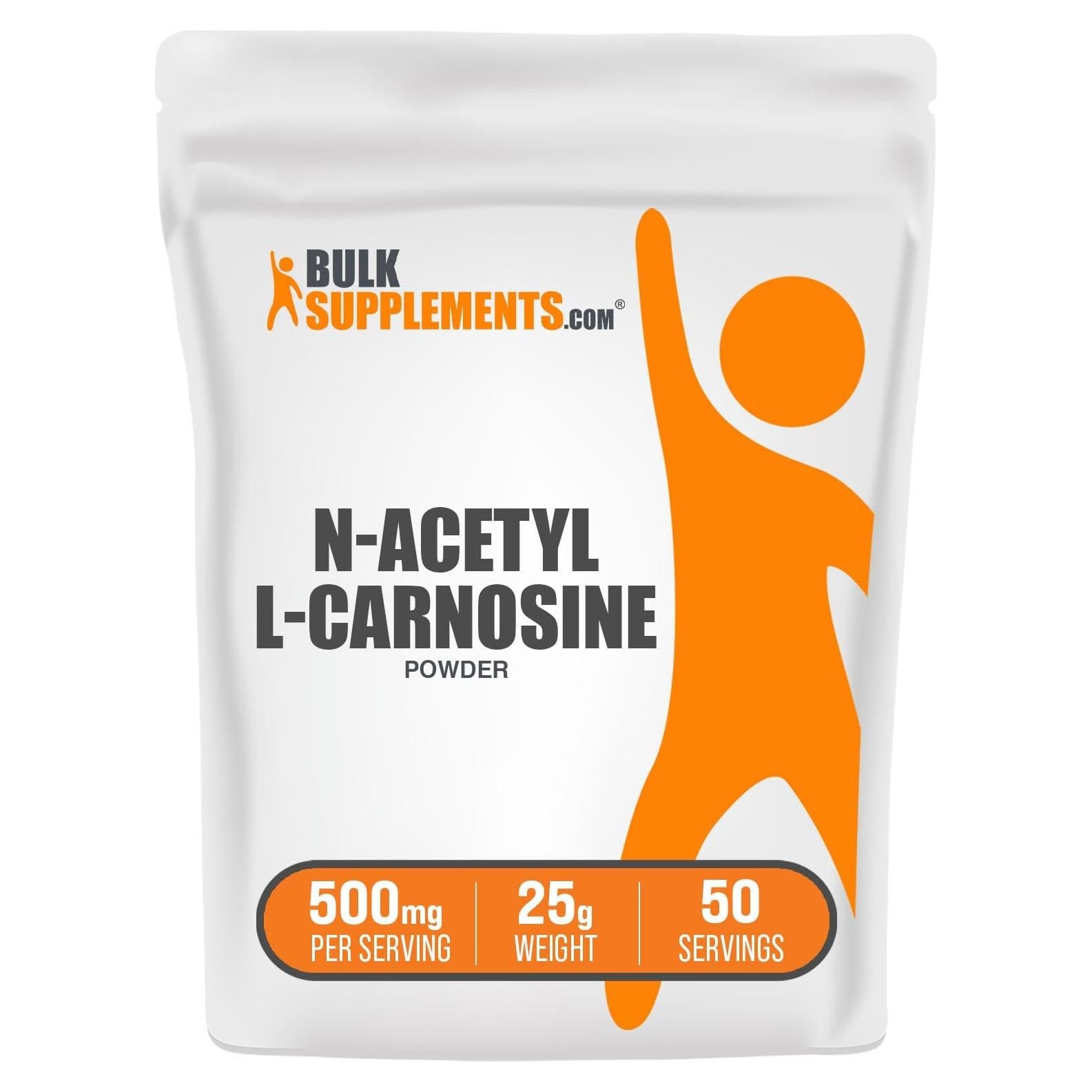N-Acetil L-Carnosina en Polvo BulkSupplements 500mg 25g