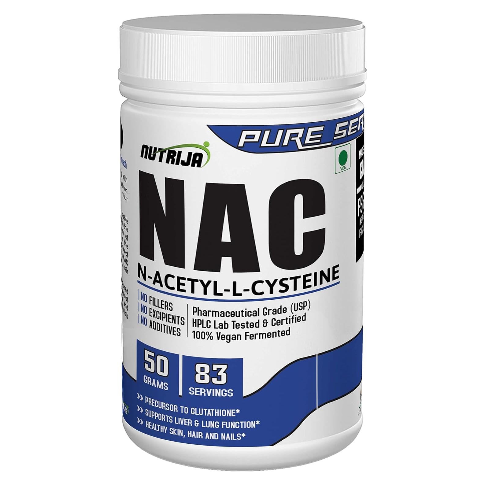 N-Acetil L-Cisteína en Polvo NutriJa 50g - Soporte Hepático