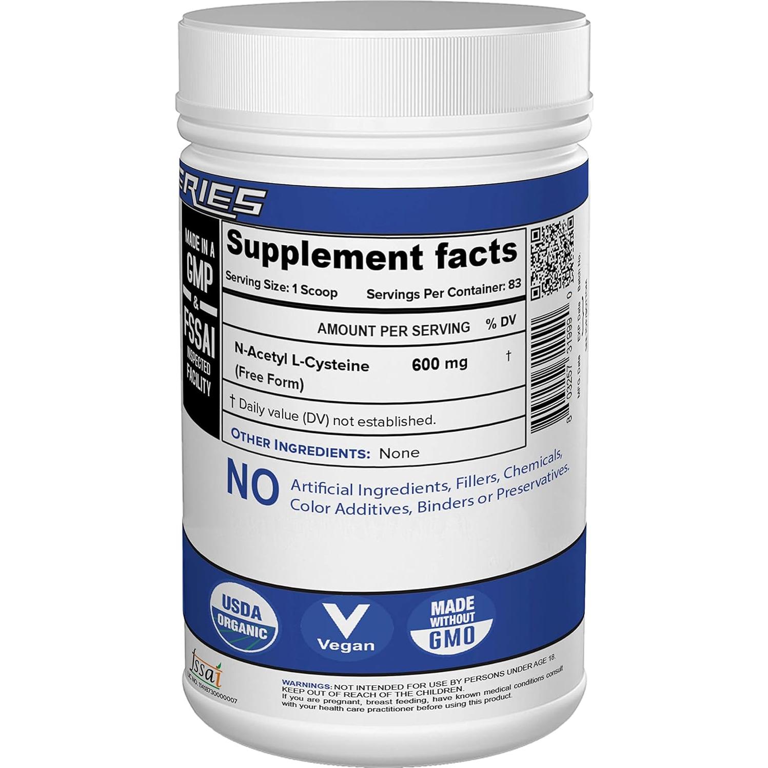 N-Acetil L-Cisteína en Polvo NutriJa 50g - Soporte Hepático