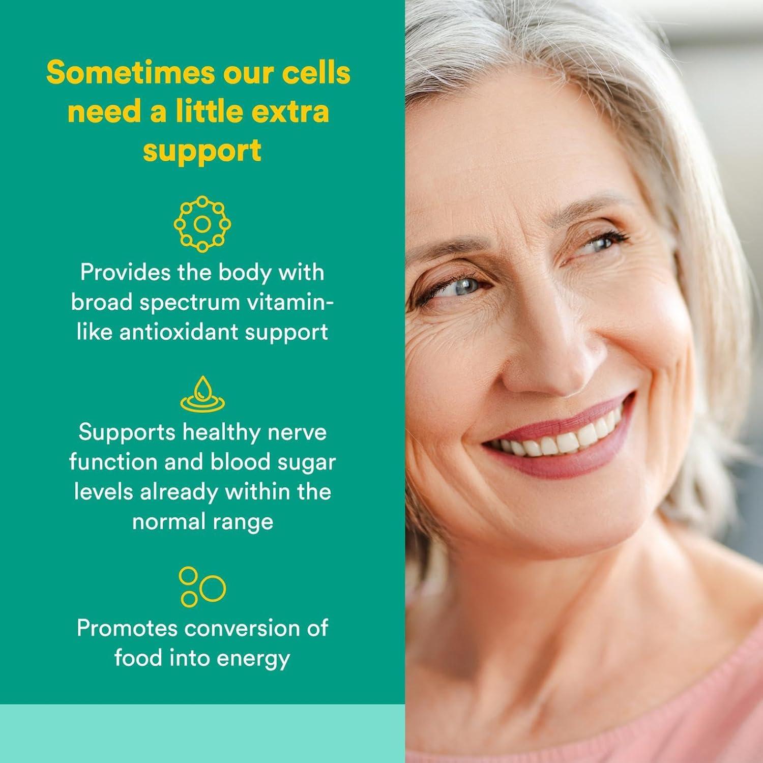 Ácido Alfa-Lipoico Natural Factors 400 mg 60 Cápsulas Antioxidante