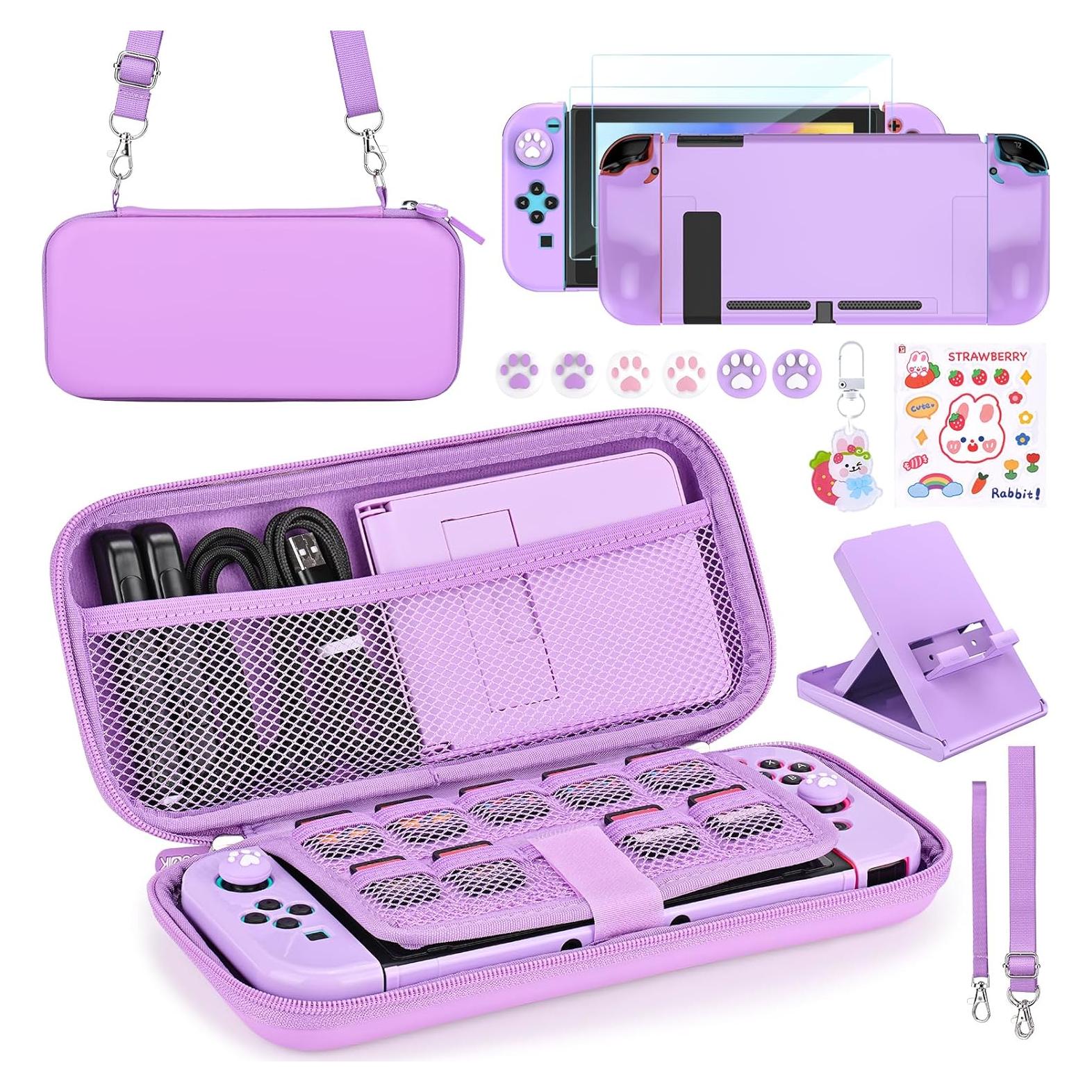 Kit de Accesorios Younik 17 en 1 para Switch Morado