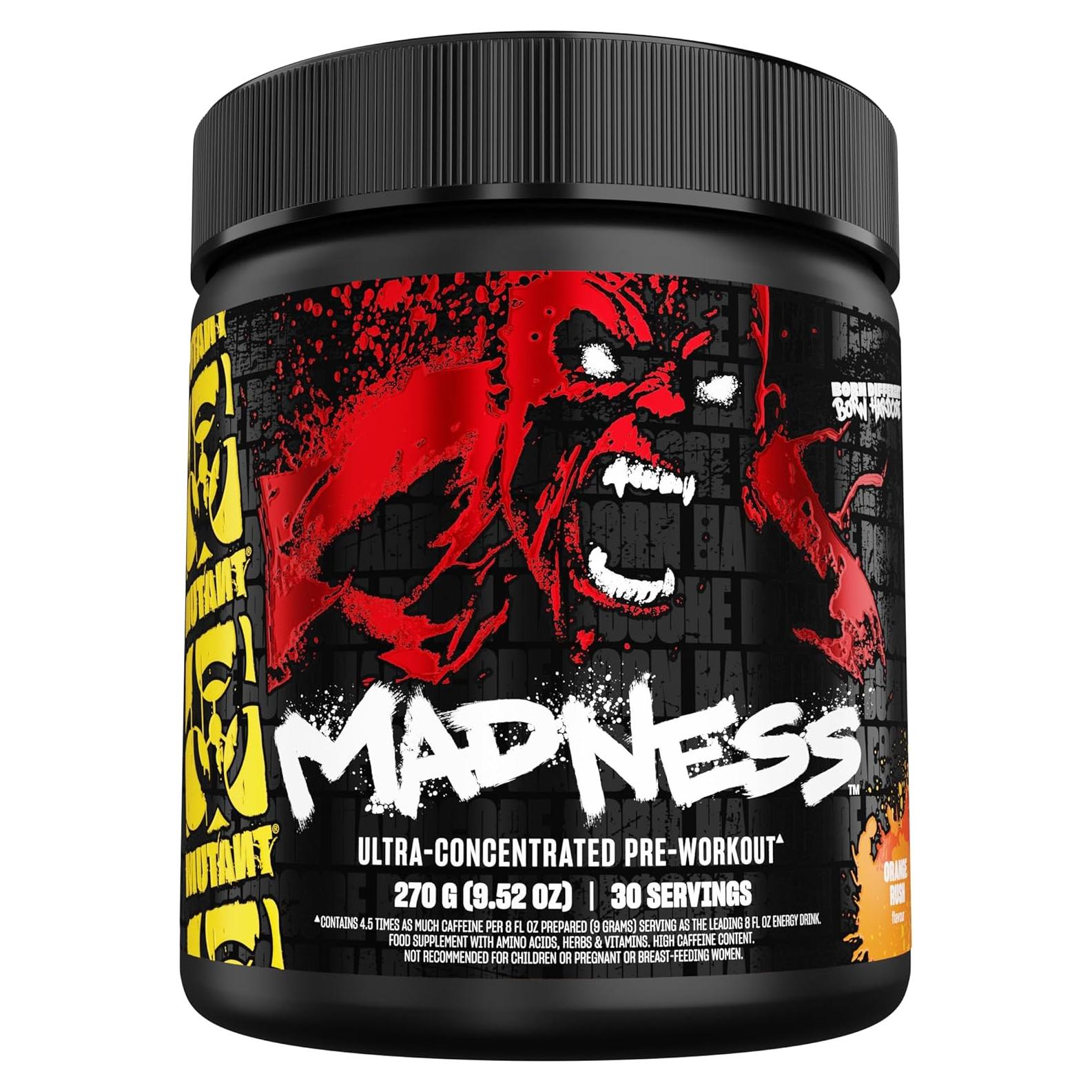 Suplemento Pre Entrenamiento Mutant Locura Naranja 30 Porciones