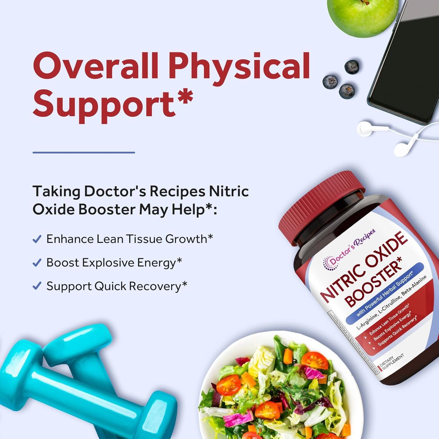 Acelerador de Óxido Nítrico Recetas del Doctor 1380 mg 60 Cápsulas Veganas