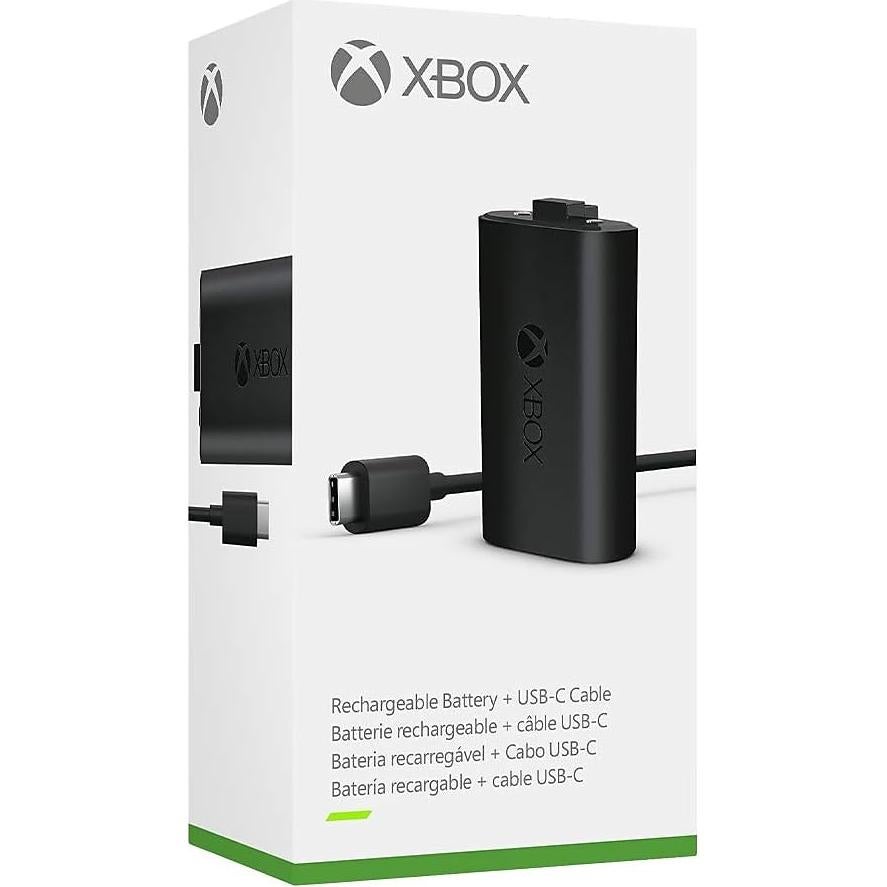 Batería Recargable Xbox Microsoft + Cable USB-C 5.08x22.86cm