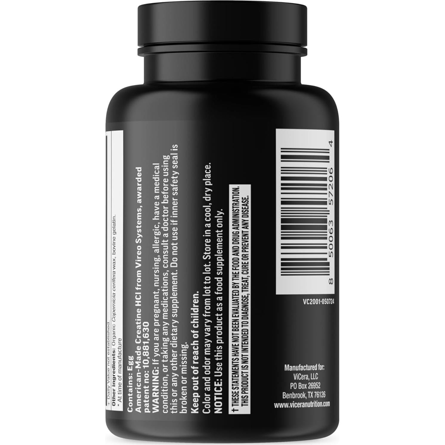 Cápsulas de Creatina HCl y Colágeno Beyond Organic 90 Unidades