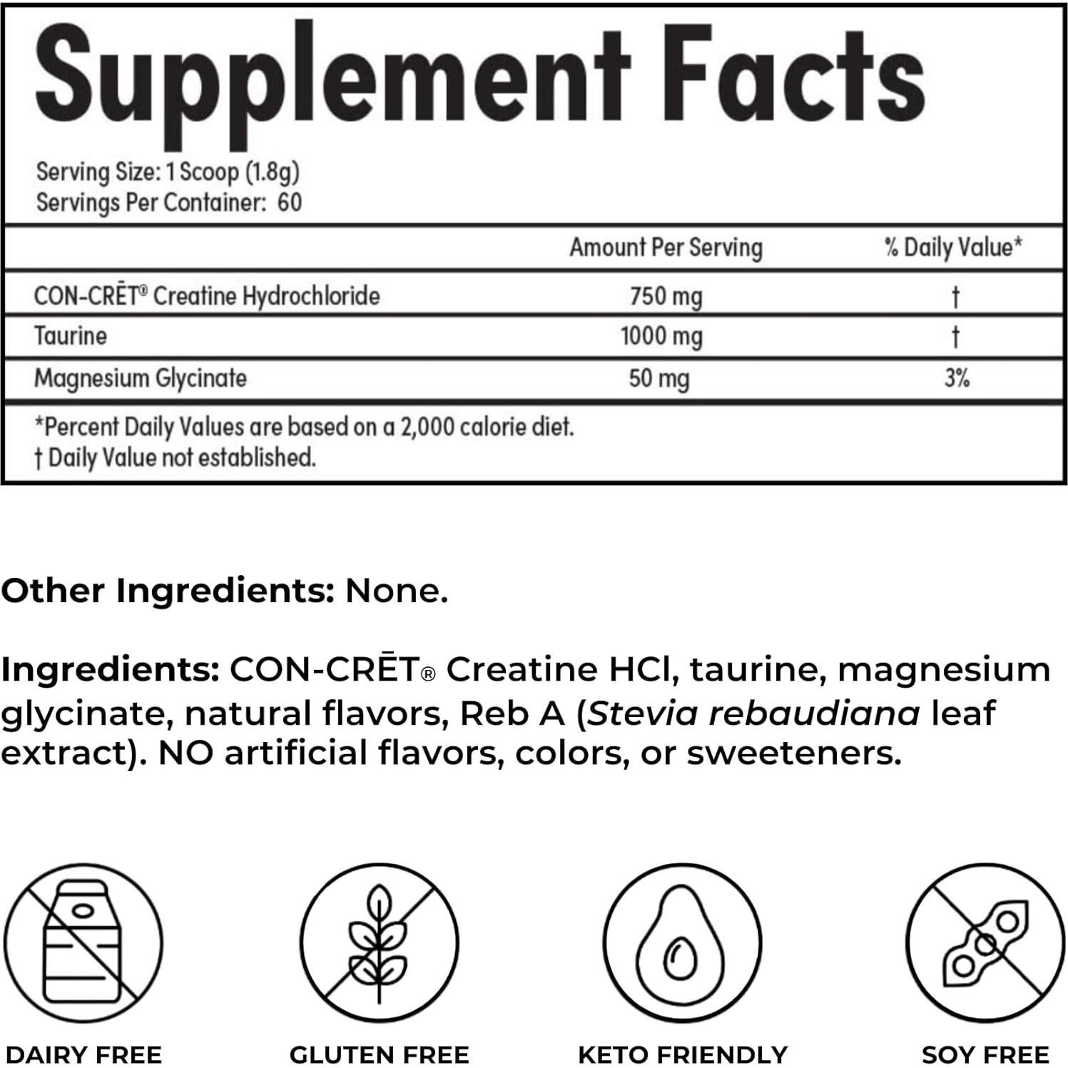 SHEatine Polvo Naranja Reignite Wellness | Creatina HCL 60 Porciones
